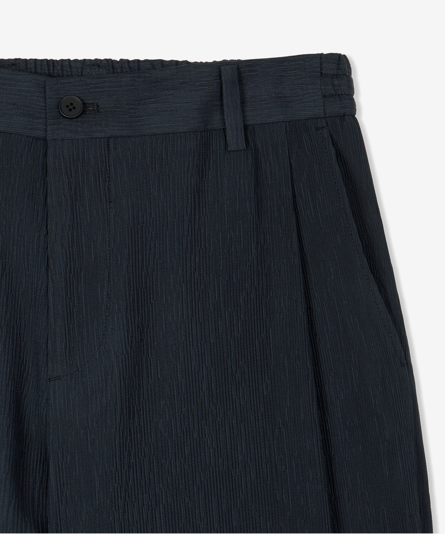 Kinoshita Seersucker Tapered Pants (Navy) TNPA6E206N2
