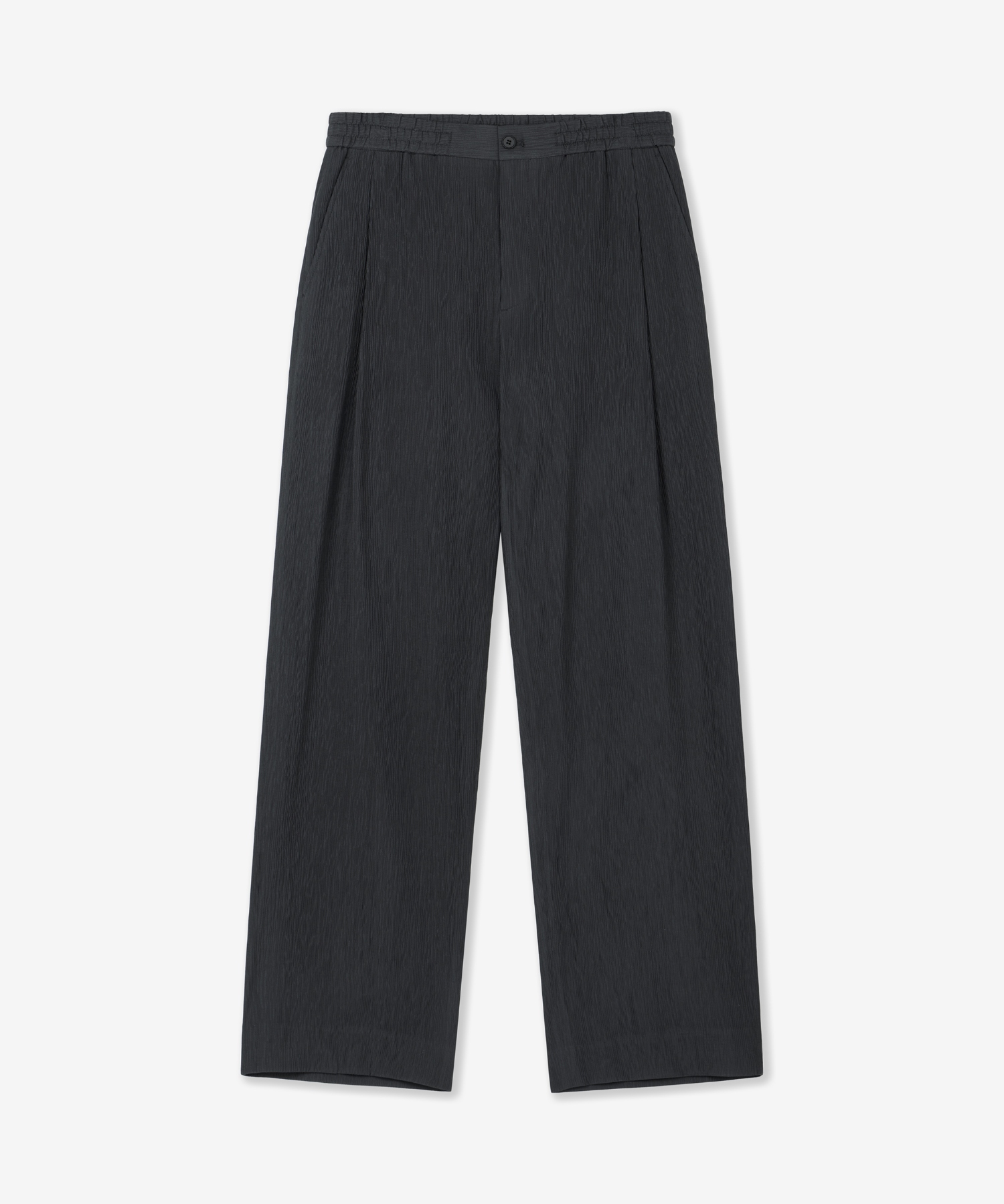 Kinoshita Seersucker Semi-Wide Pants (Grey) TNPA6E205G2