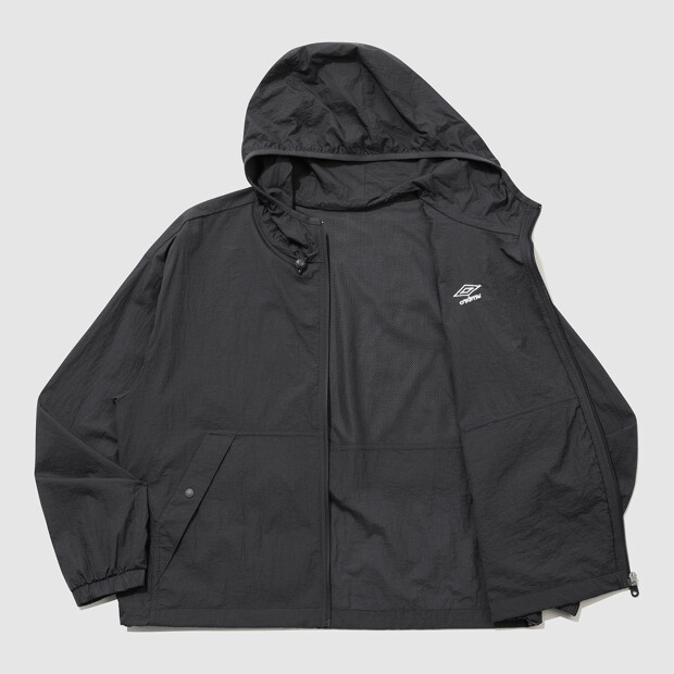 Легкая нейлоновая ветровка с капюшоном Charcoal UR222CJK69