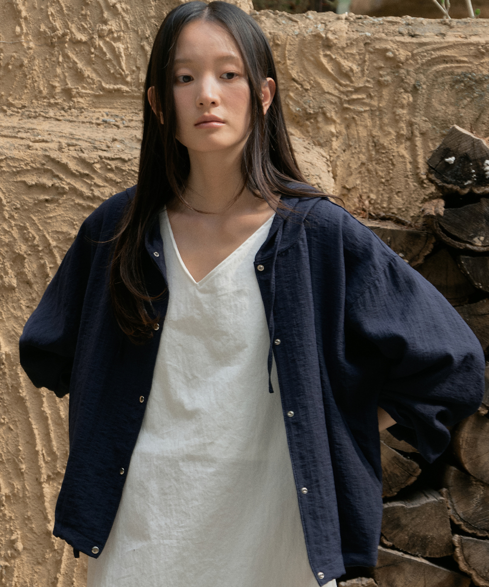 Ice Wind Hood Jumper_NAVY(WB6OT09)