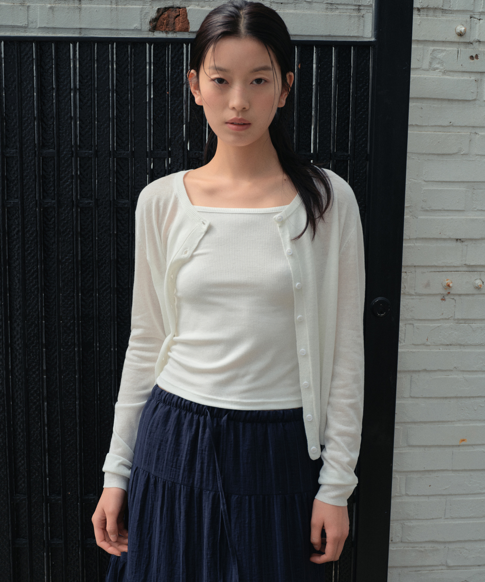 Bay Linen Cardigan_IVORY(WC26KN23)