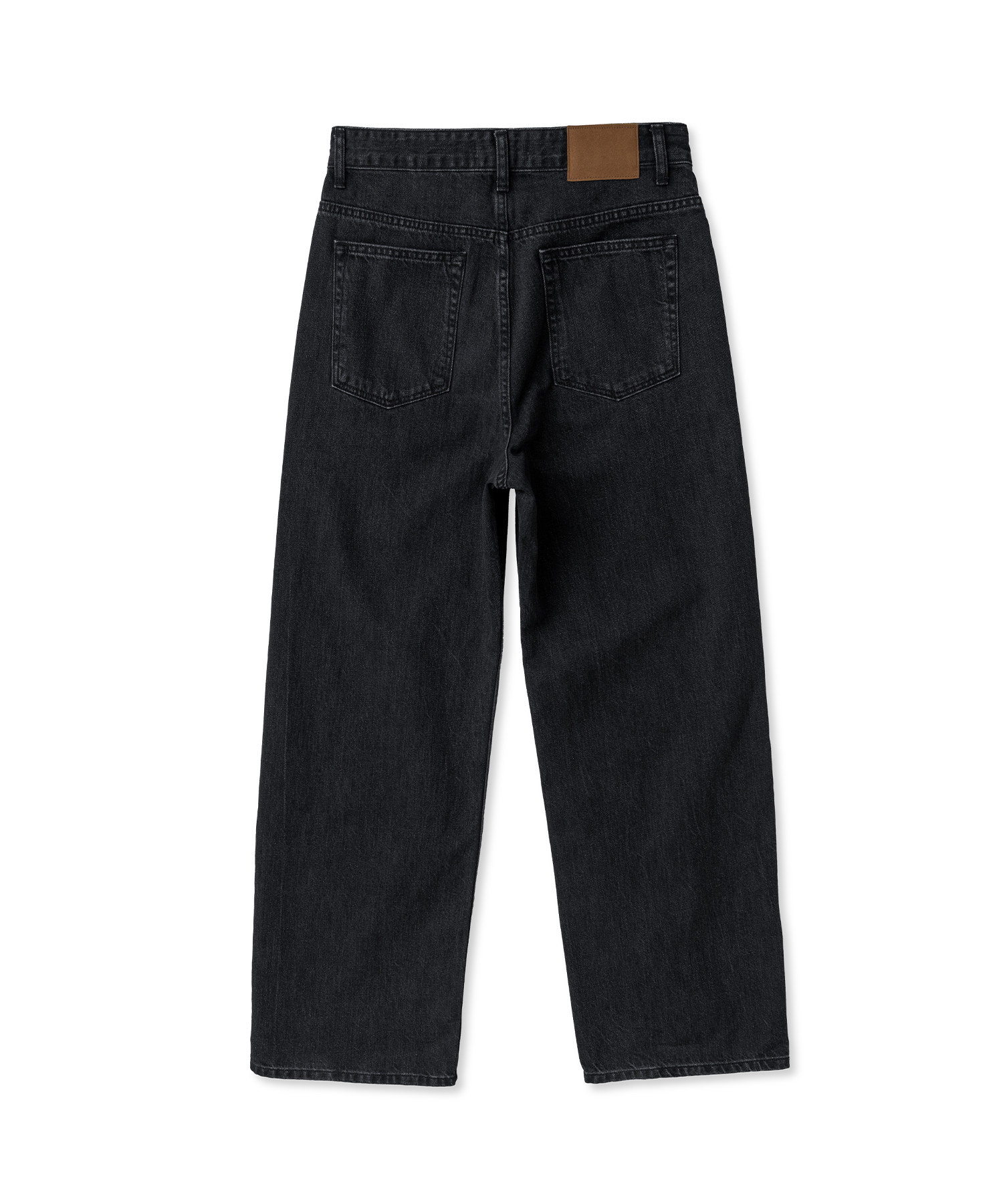 5p Straight Denim, Black