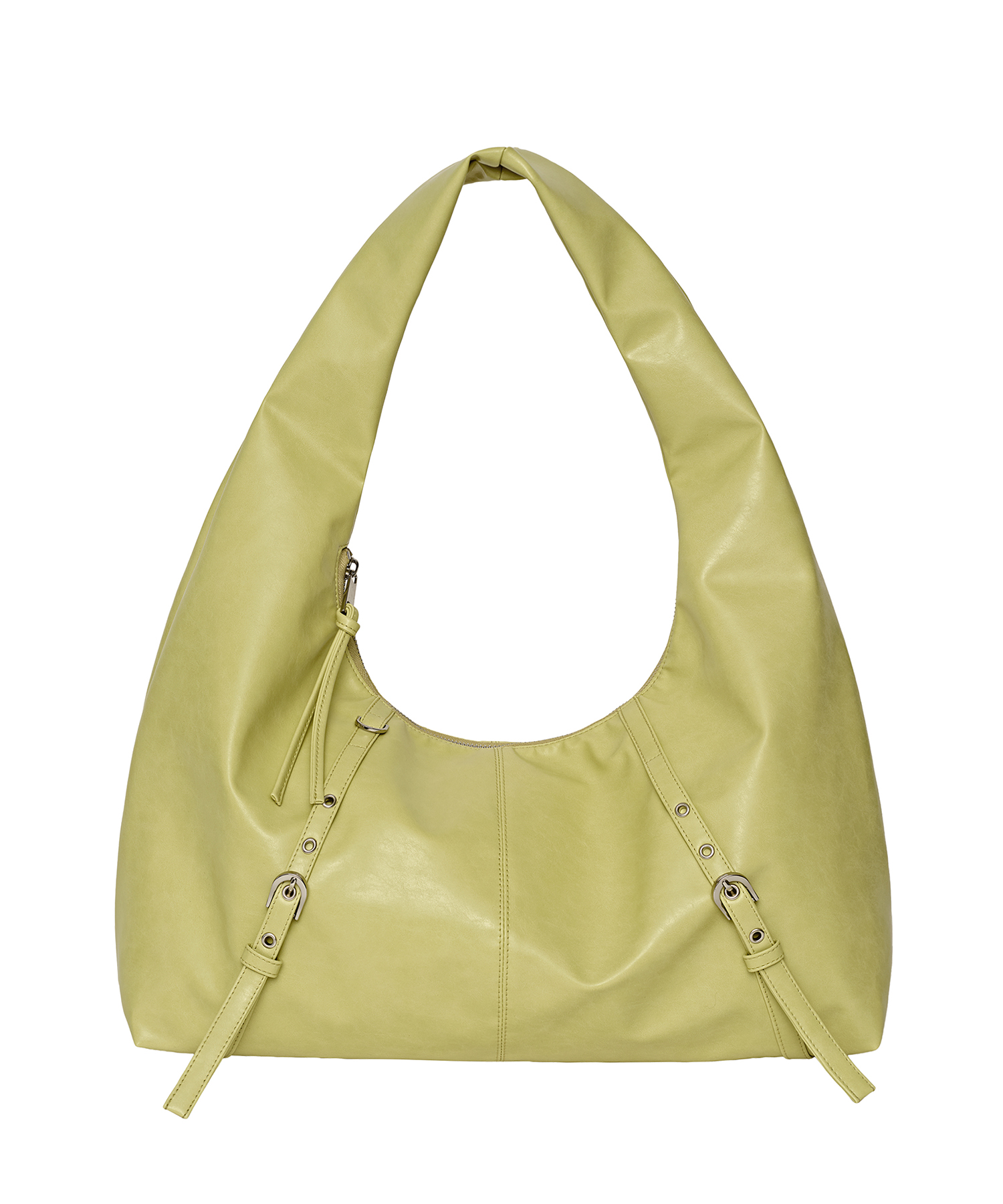 Belted Hobo Bag [Lime Yellow]