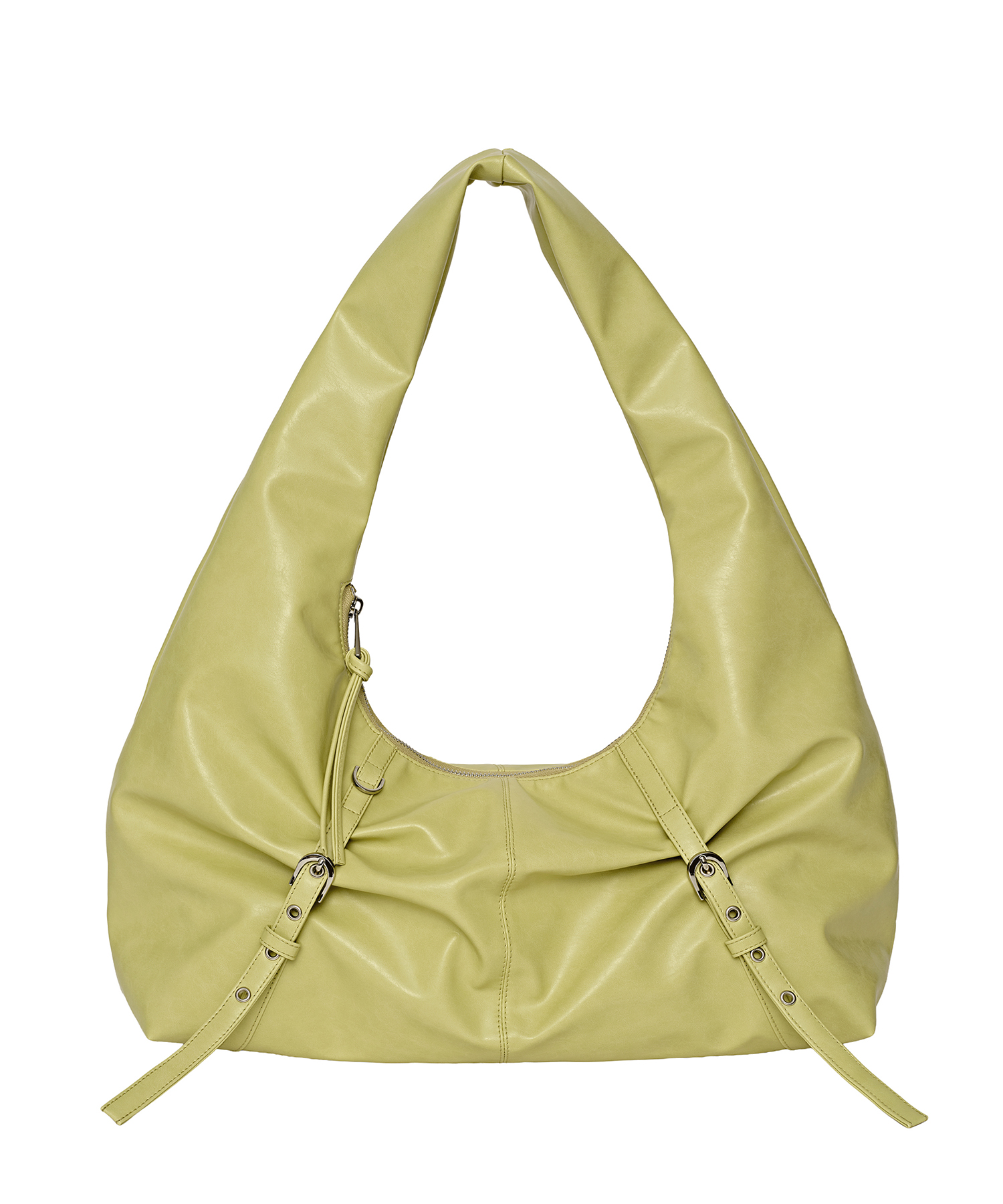 Belted Hobo Bag [Lime Yellow]