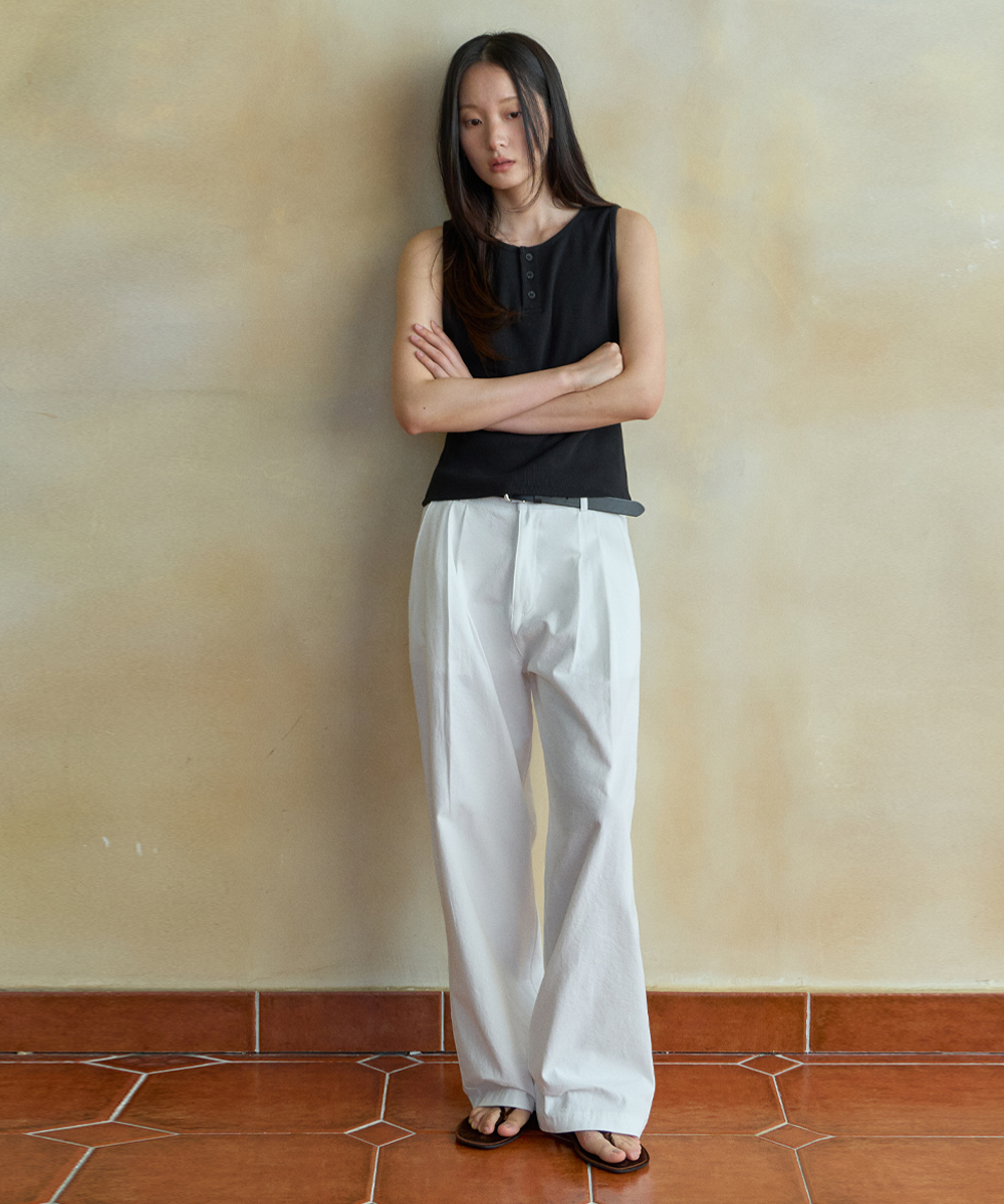 Brighton Two Tuck Wide штаны_IVORY(WB6PT13)