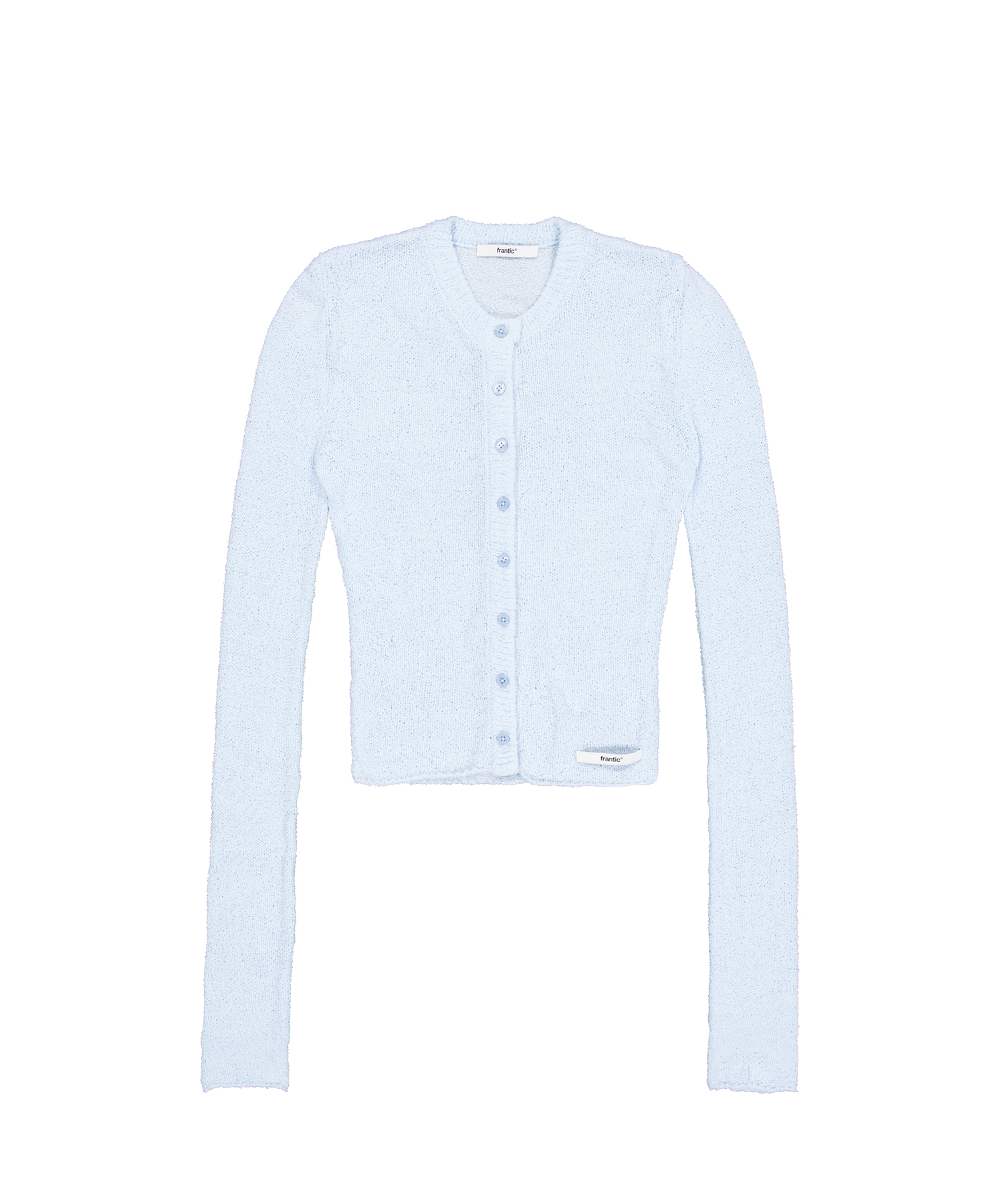 Slim-fit sparse cardigan - Skyсиний