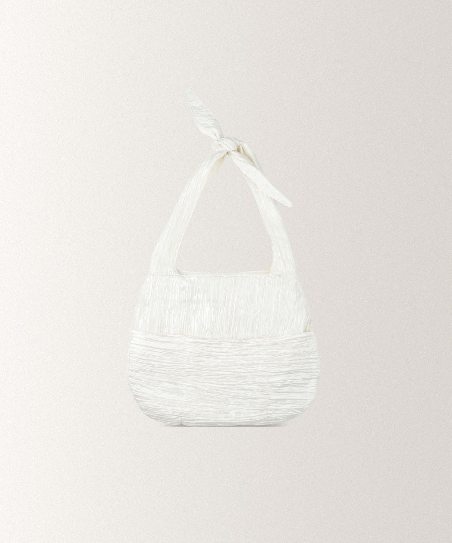 JAQUARD FLOWER TOTE BAG [ CREAM ]