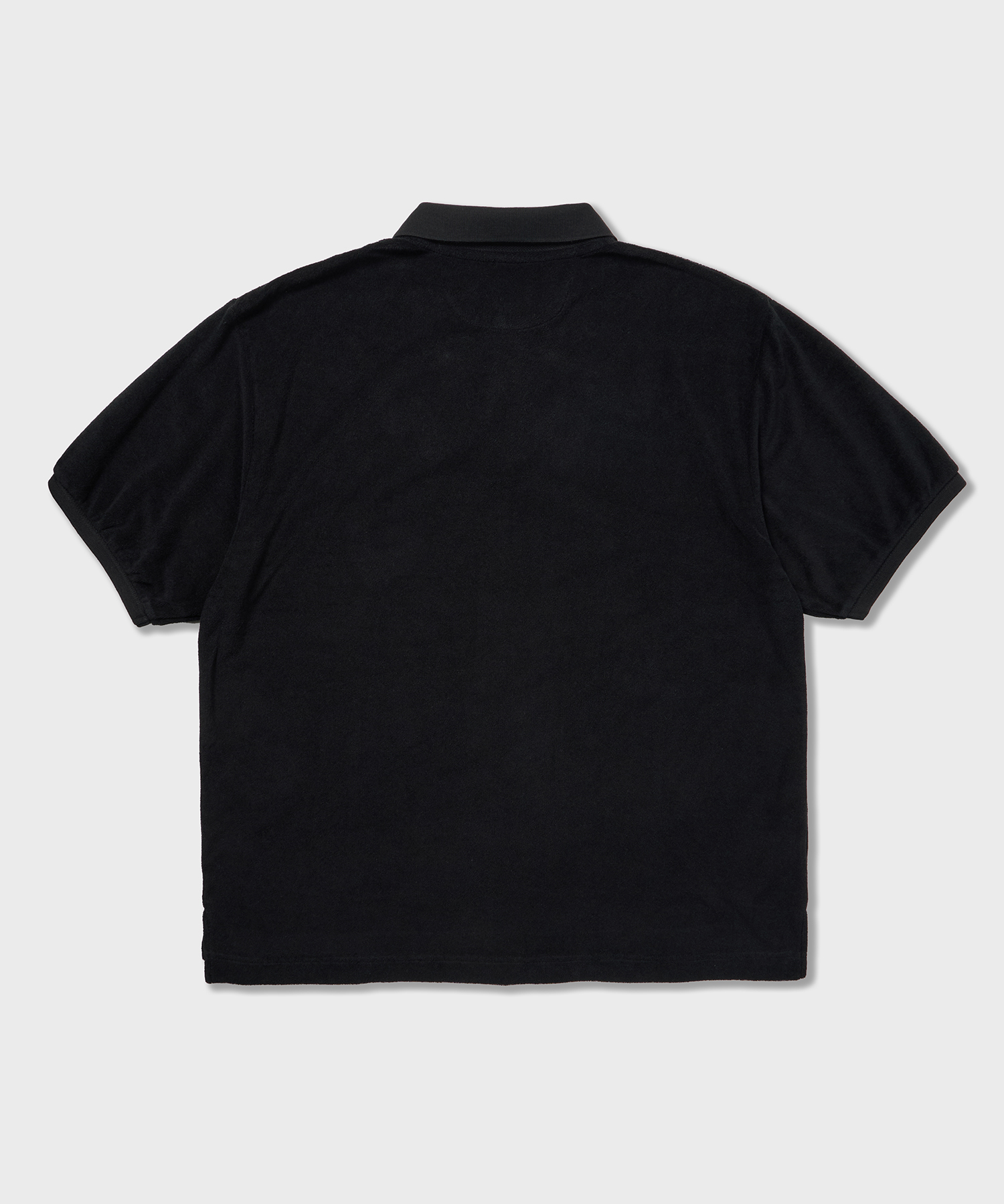 оверсайз Big Terry Polo рубашкаs черный