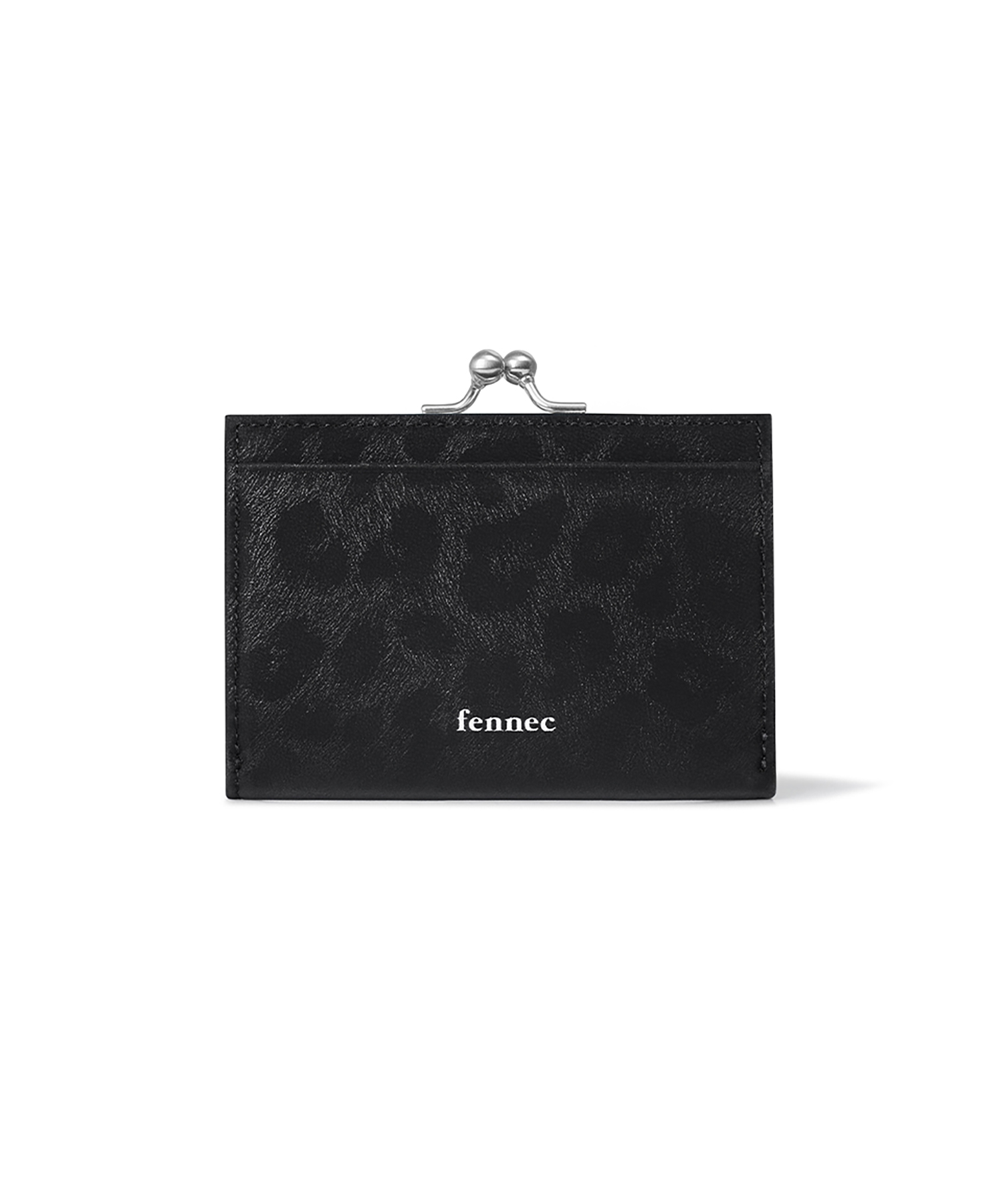 HEARTY FRAME WALLET - LEOPARD BLACK