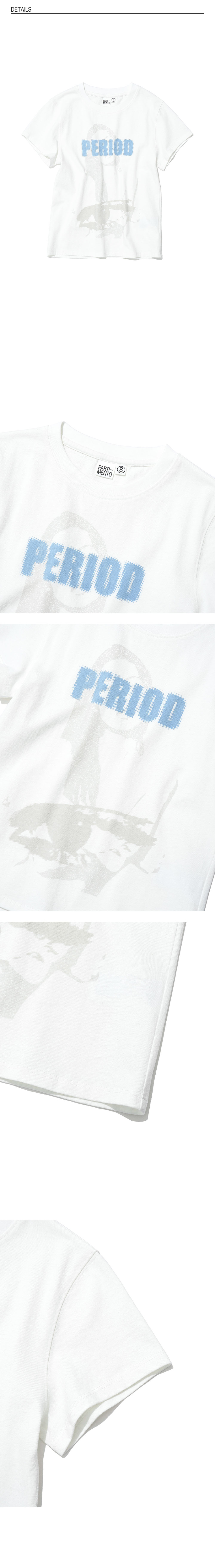 PERIOD PRINTED TEE - 7 COLORS WHITE