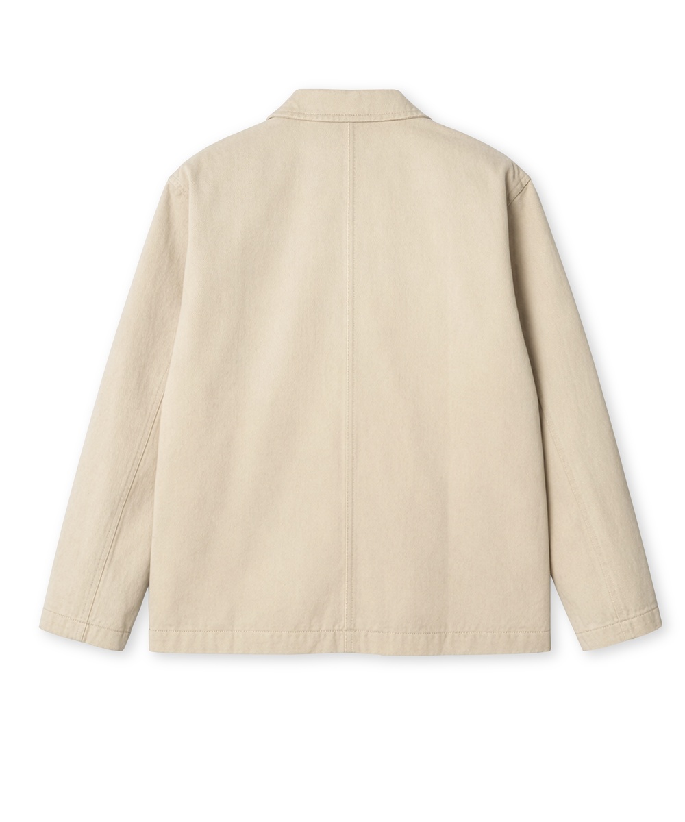 [SET] Свободный костюм из вареного хлопка [Beige]