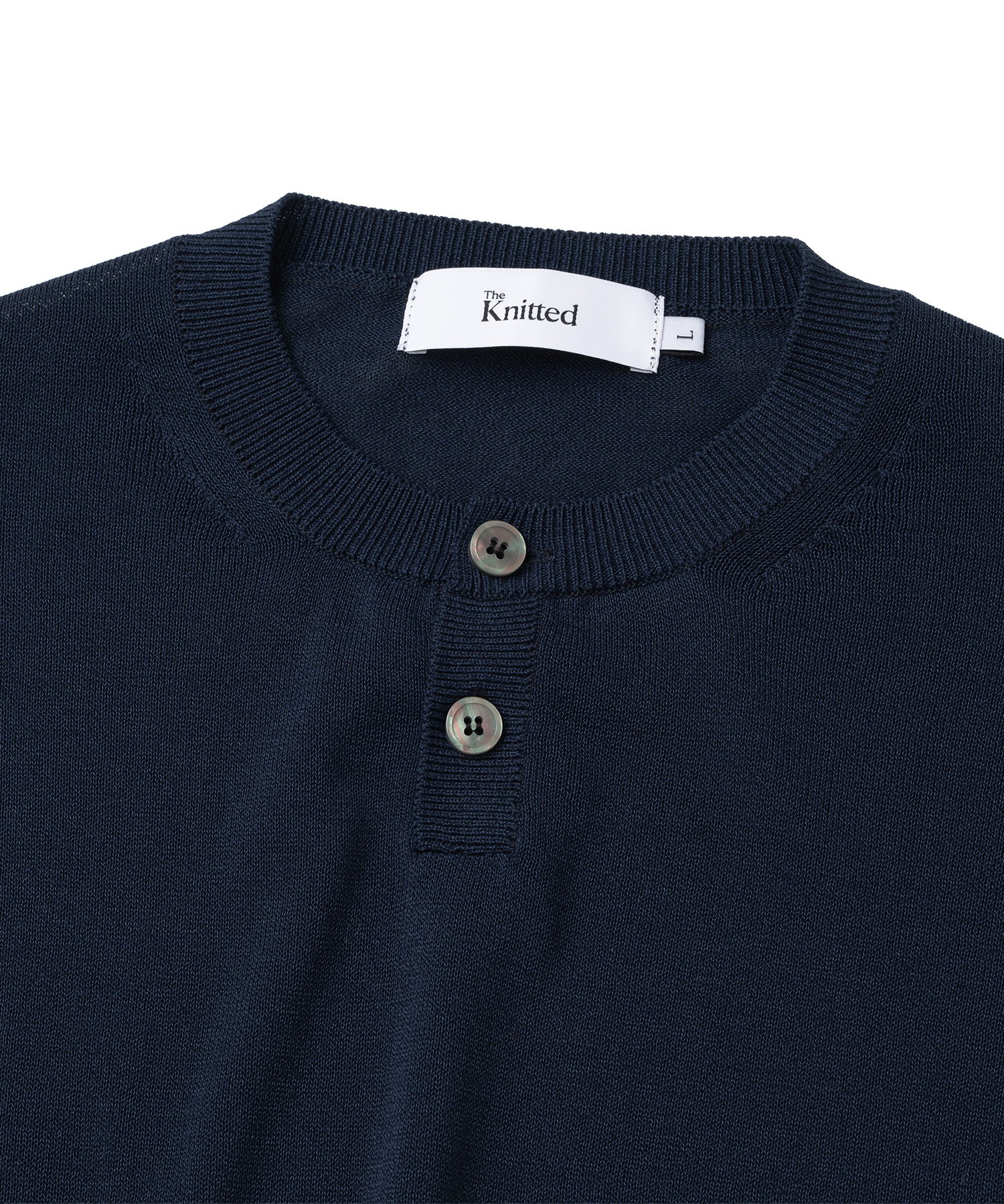 Кроп-трикотаж хенли NAVY