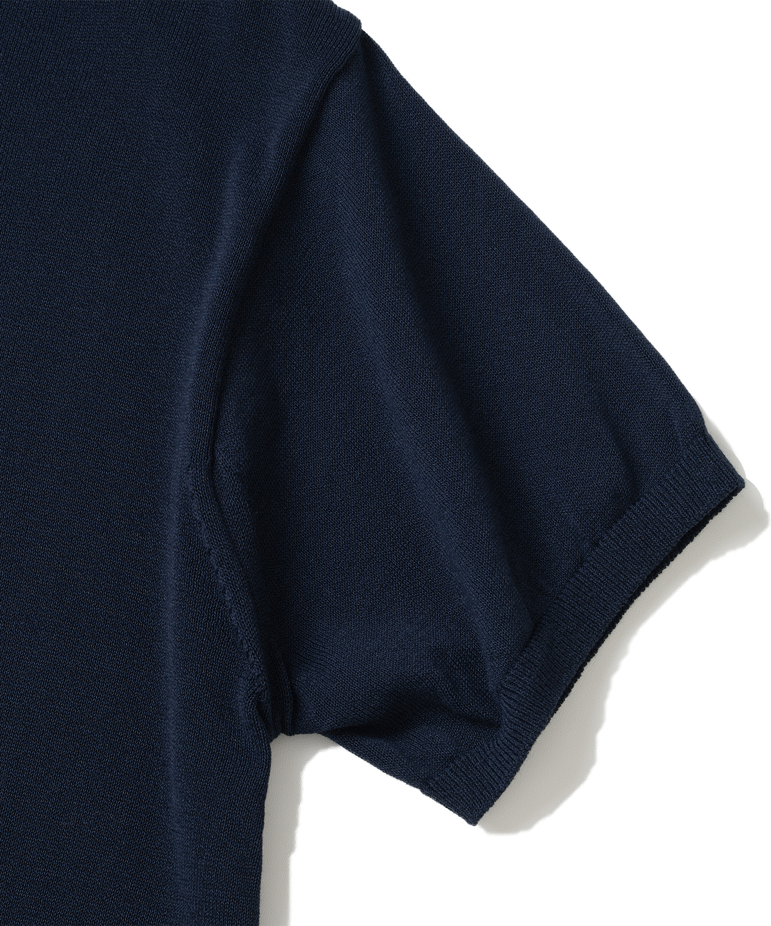 Кроп-трикотаж хенли NAVY