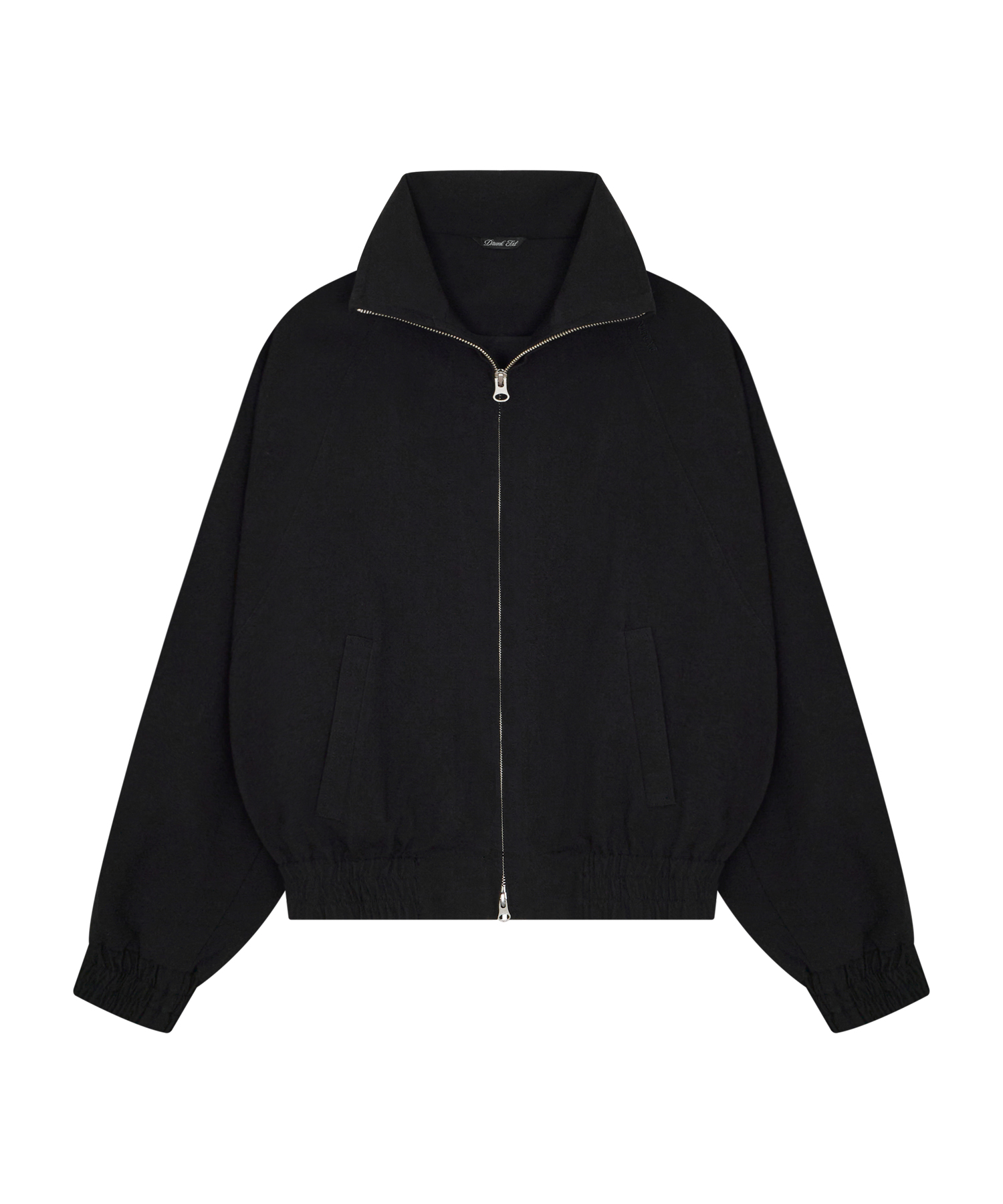 Zip-Up Shirt Jacket Black