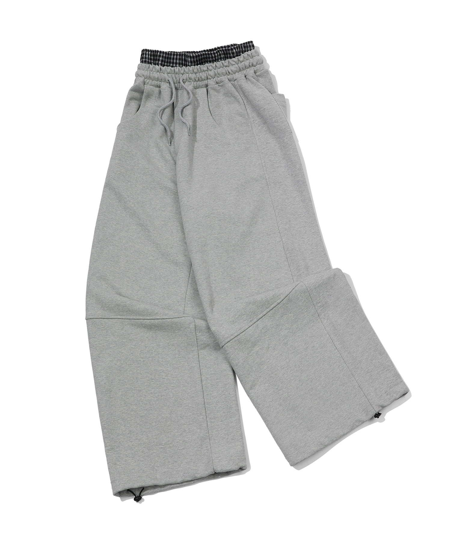 Серые спортивные штаны Sagging в клетку