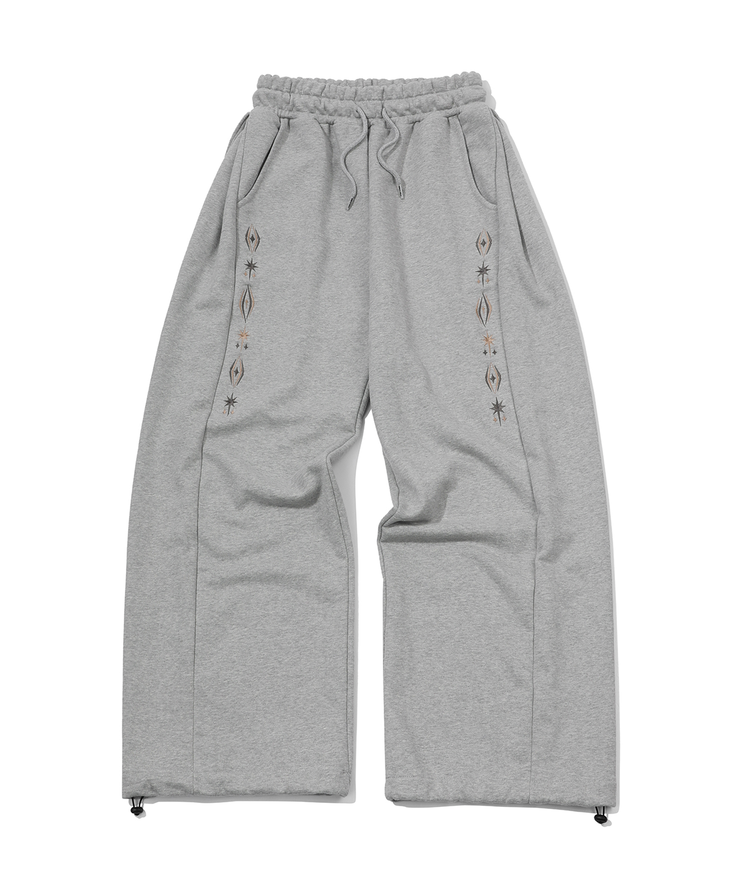 Серые спортивные брюки Sleeve Star Curved Sweatpants Grey