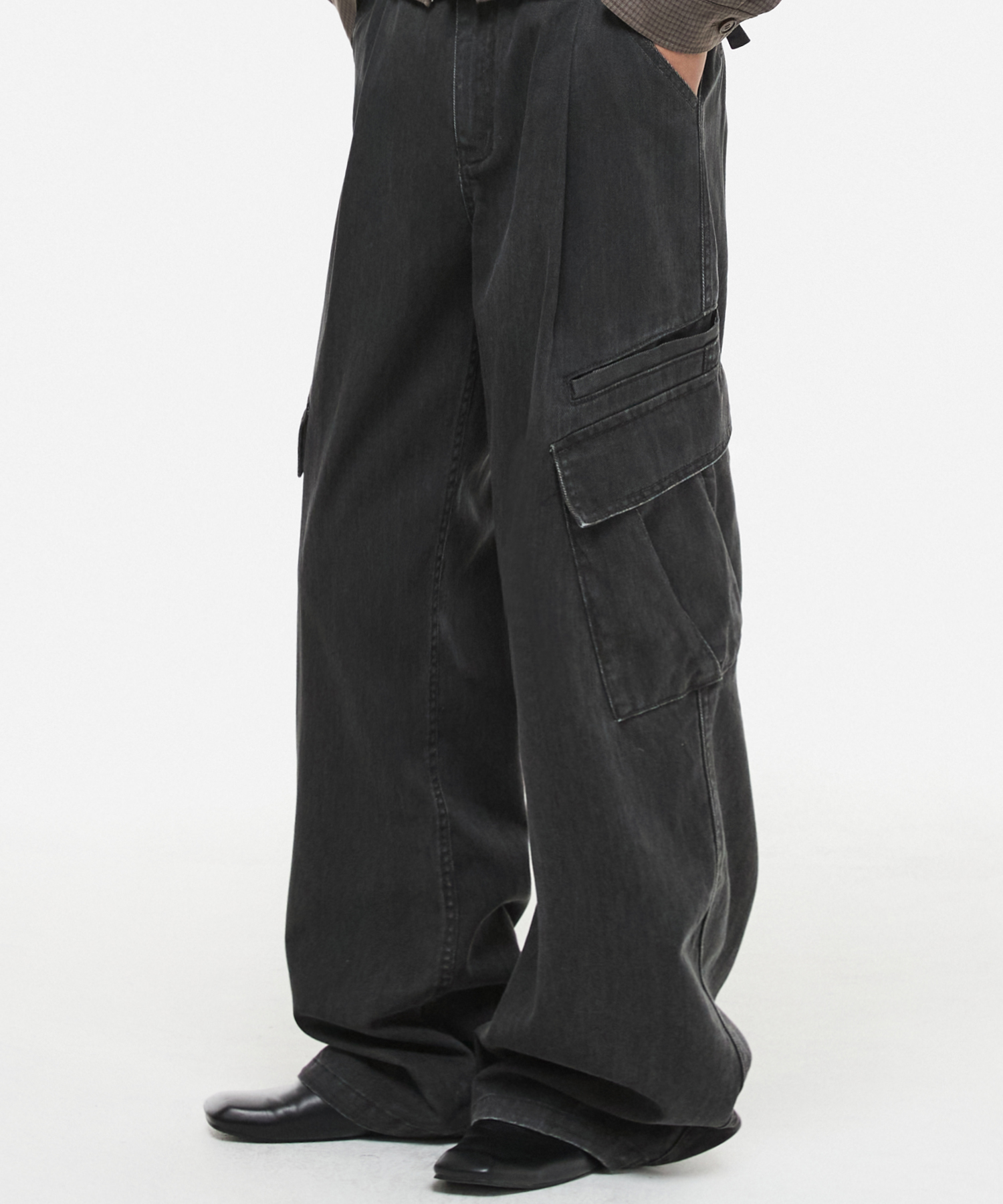 Cation Cargo Wide Pants Black