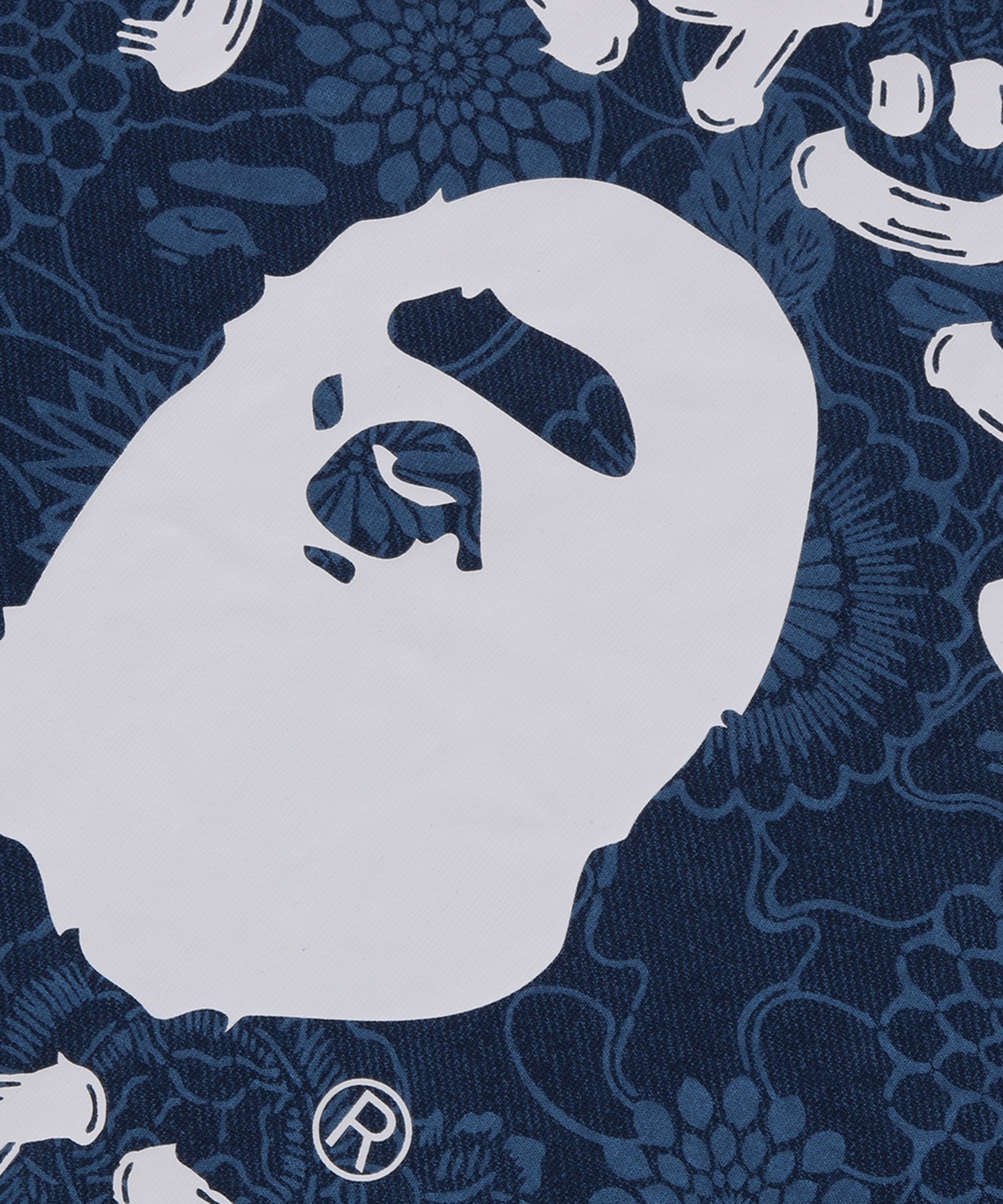 Japanese Indigo Art Camo Collie регулярный крой футболка (M) INDIGO