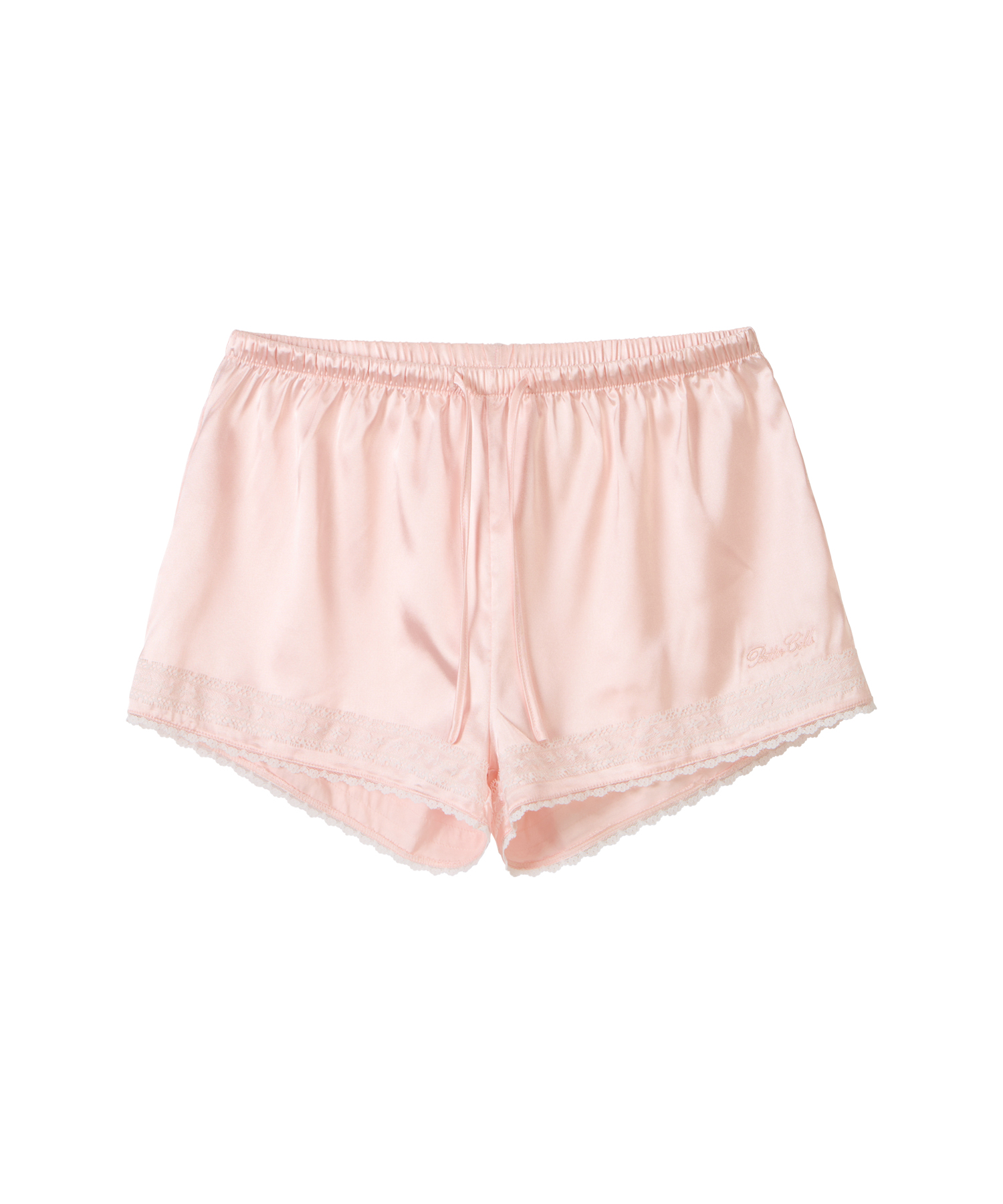 Coastal Satin Shorts-Pink