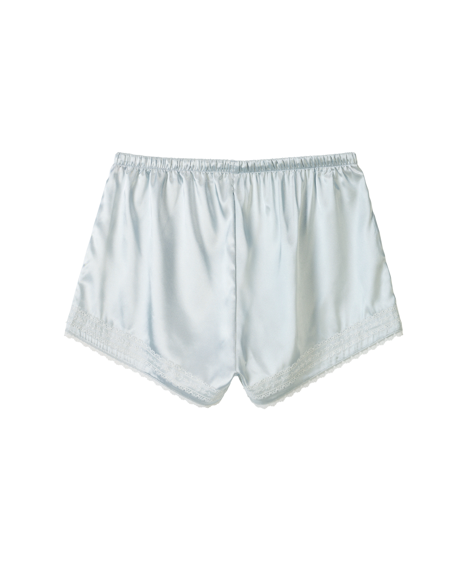 Coastal Satin Shorts-Sky Blue
