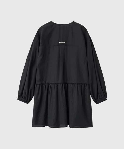 Pin-tuck Low-rise Dress [BLACK] / GF2LOP507 thumbnail 3