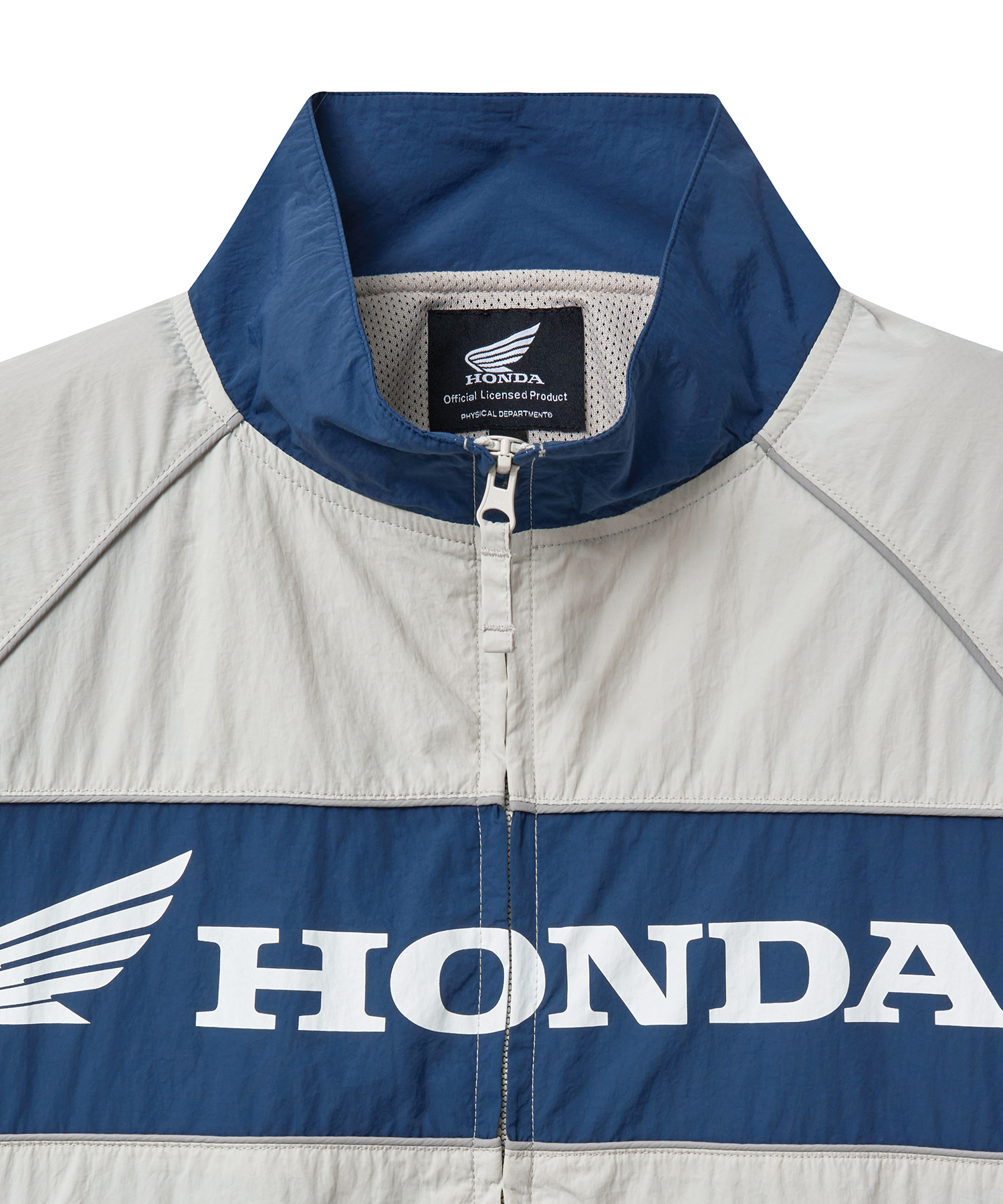 Nylon Motorcycle Zip-Up White