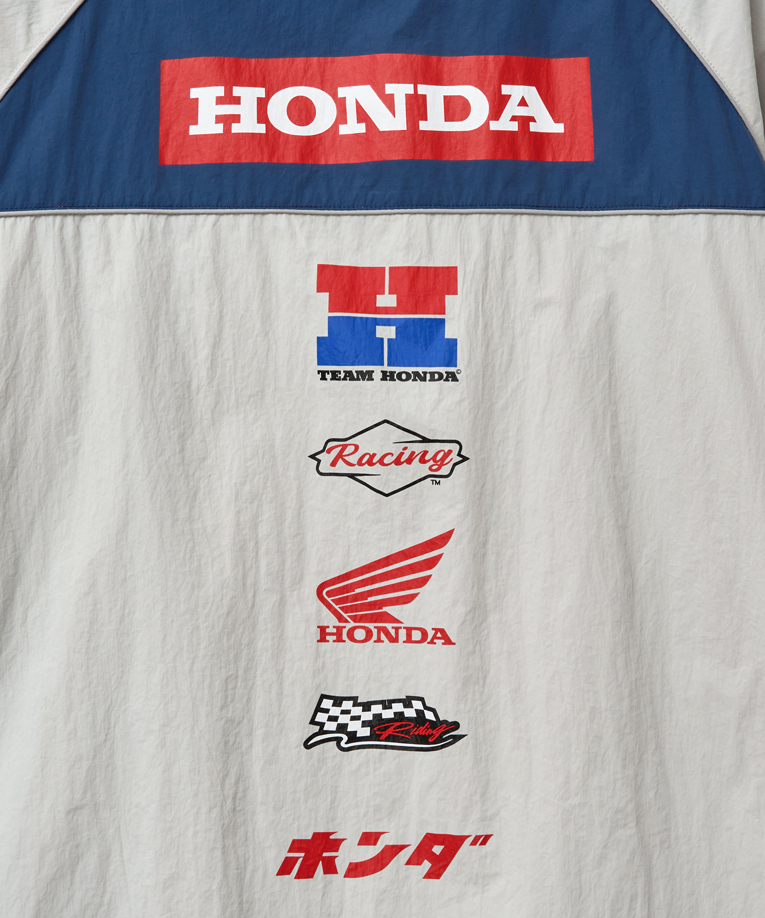 Nylon Motorcycle Zip-Up White
