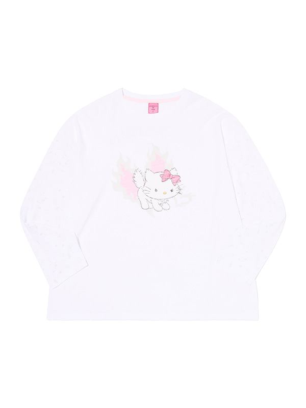 KIRSH X CHARMMYKITTY GRAPHIC LOOSE-FIT LONG SLEEVE