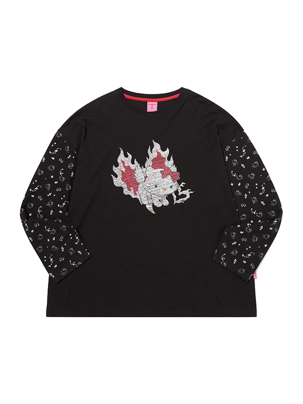 KIRSH X CHARMMYKITTY GRAPHIC LOOSE-FIT LONG SLEEVE