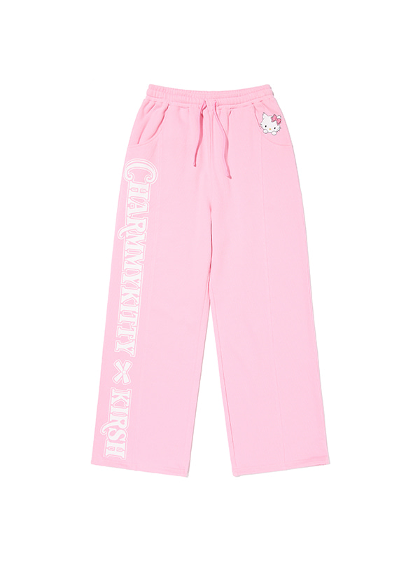 KIRSH X CHARMMYKITTY WIDE SWEAT PANTS