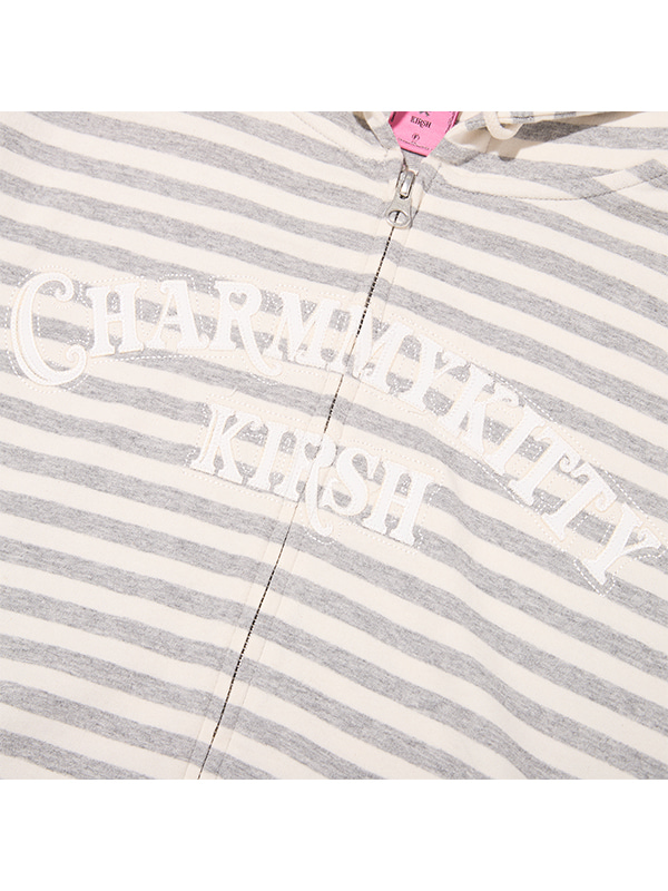 KIRSH X CHARMMYKITTY LOOSE-FIT HOODED ZIP-UP