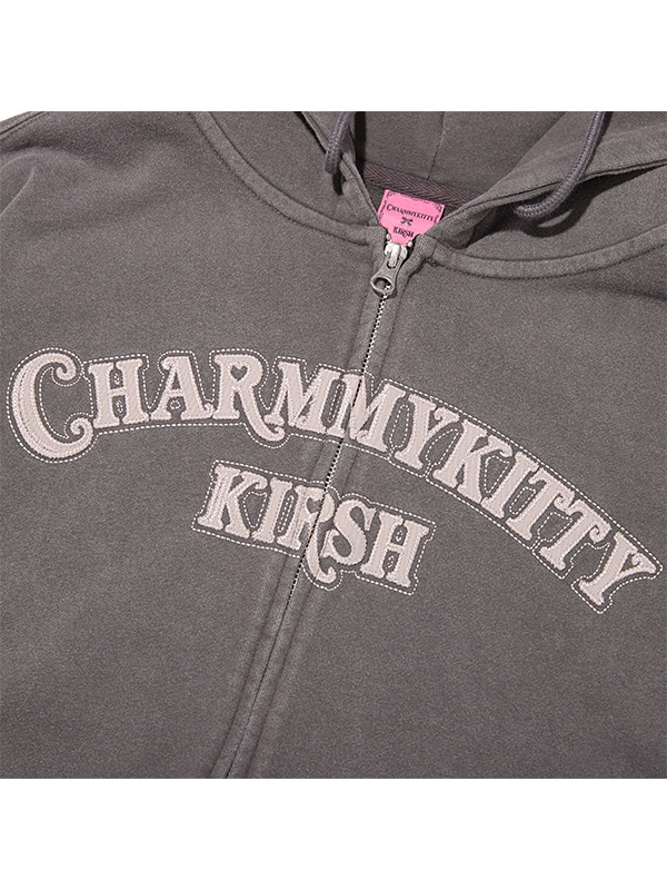 KIRSH X CHARMMYKITTY LOOSE-FIT HOODED ZIP-UP