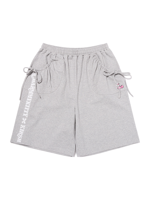 KIRSH X CHARMMYKITTY LOOSE FIT HALF SWEAT PANTS