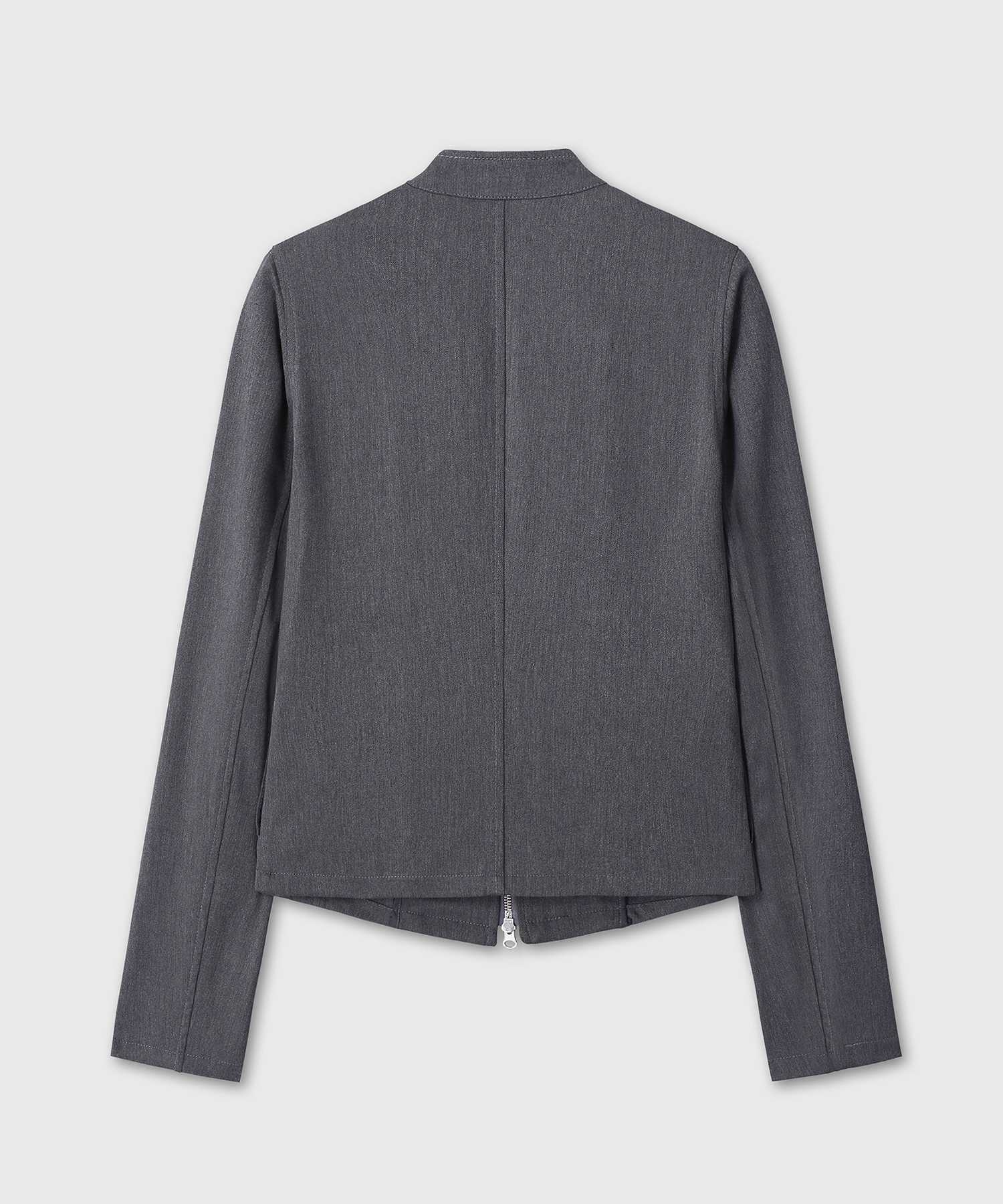 DOUBLE BUTTON NAPOLEON JACKET (CHARCOAL)