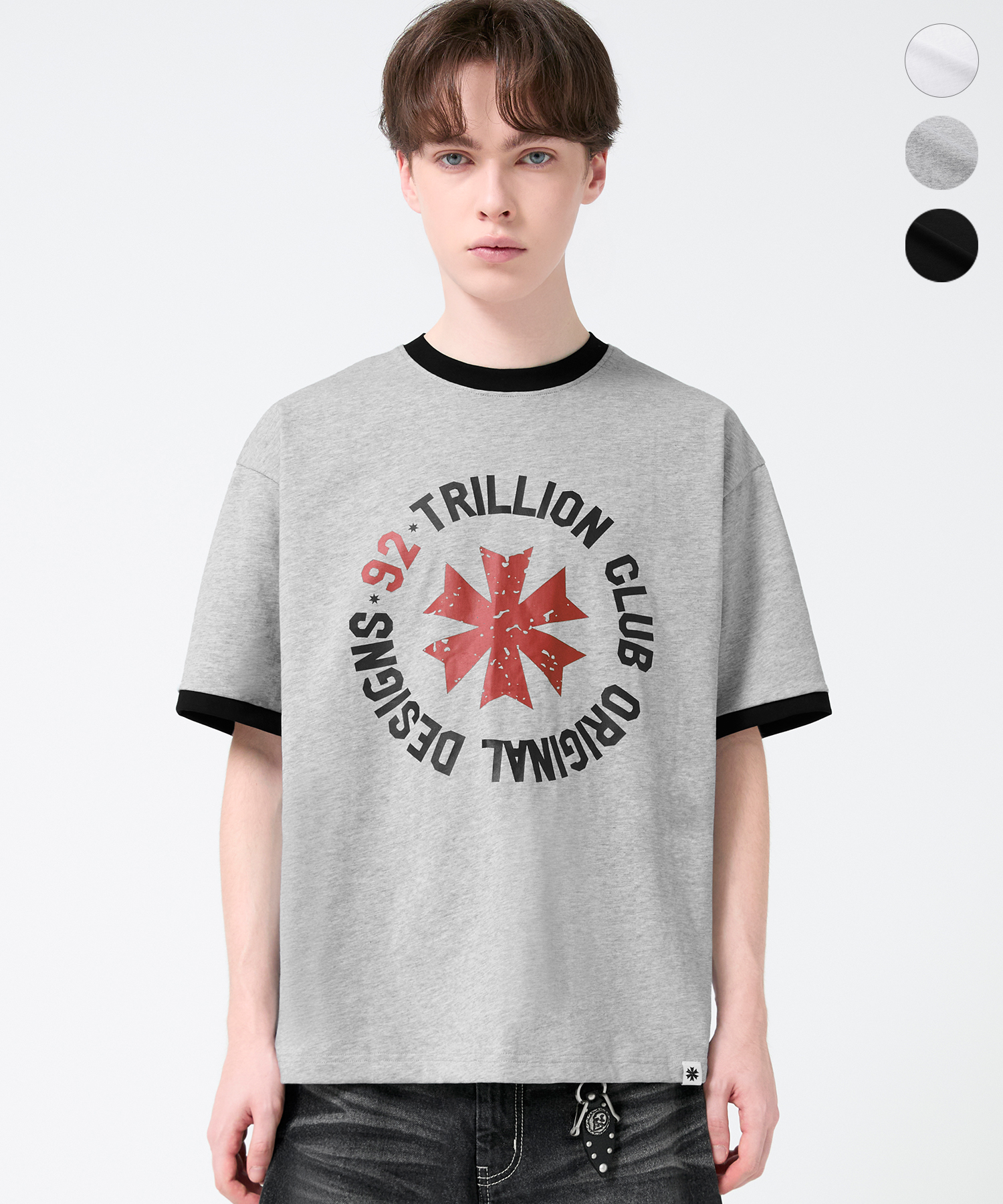 92 STAR BURST GRAPHIC RINGER HALF SLEEVE_3color