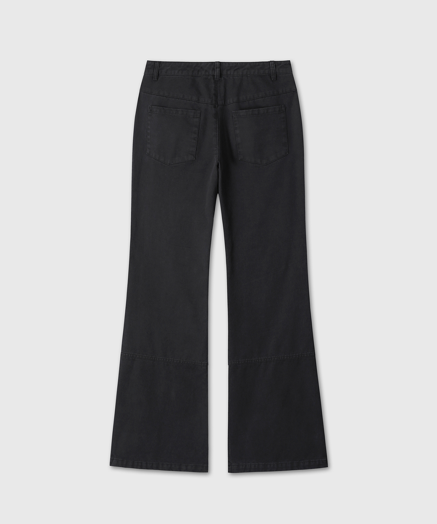 Sulrano x DIVEIN WOMEN Destroyed Flare Cotton Pants (BLACK)