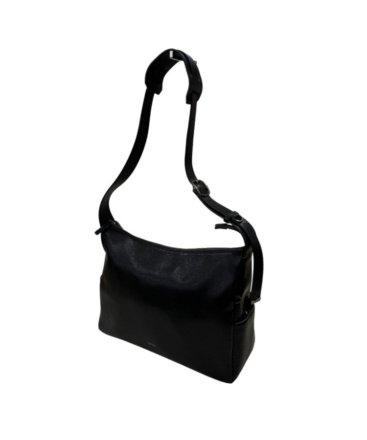 Кожаная сумка 2ways через плечо, Black, M size