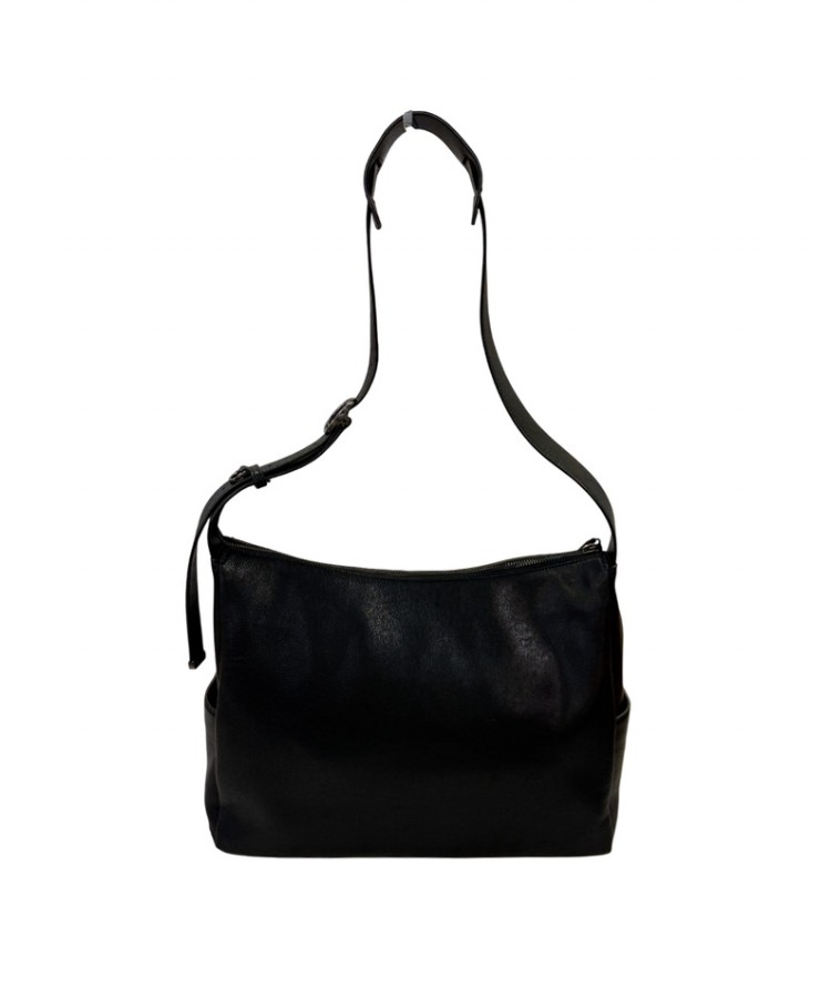Кожаная сумка 2ways через плечо, Black, M size