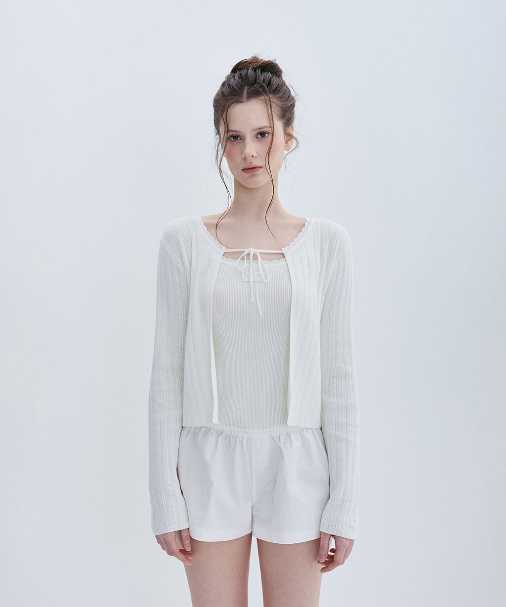 CREAMY LABEL кардиган - CREAM