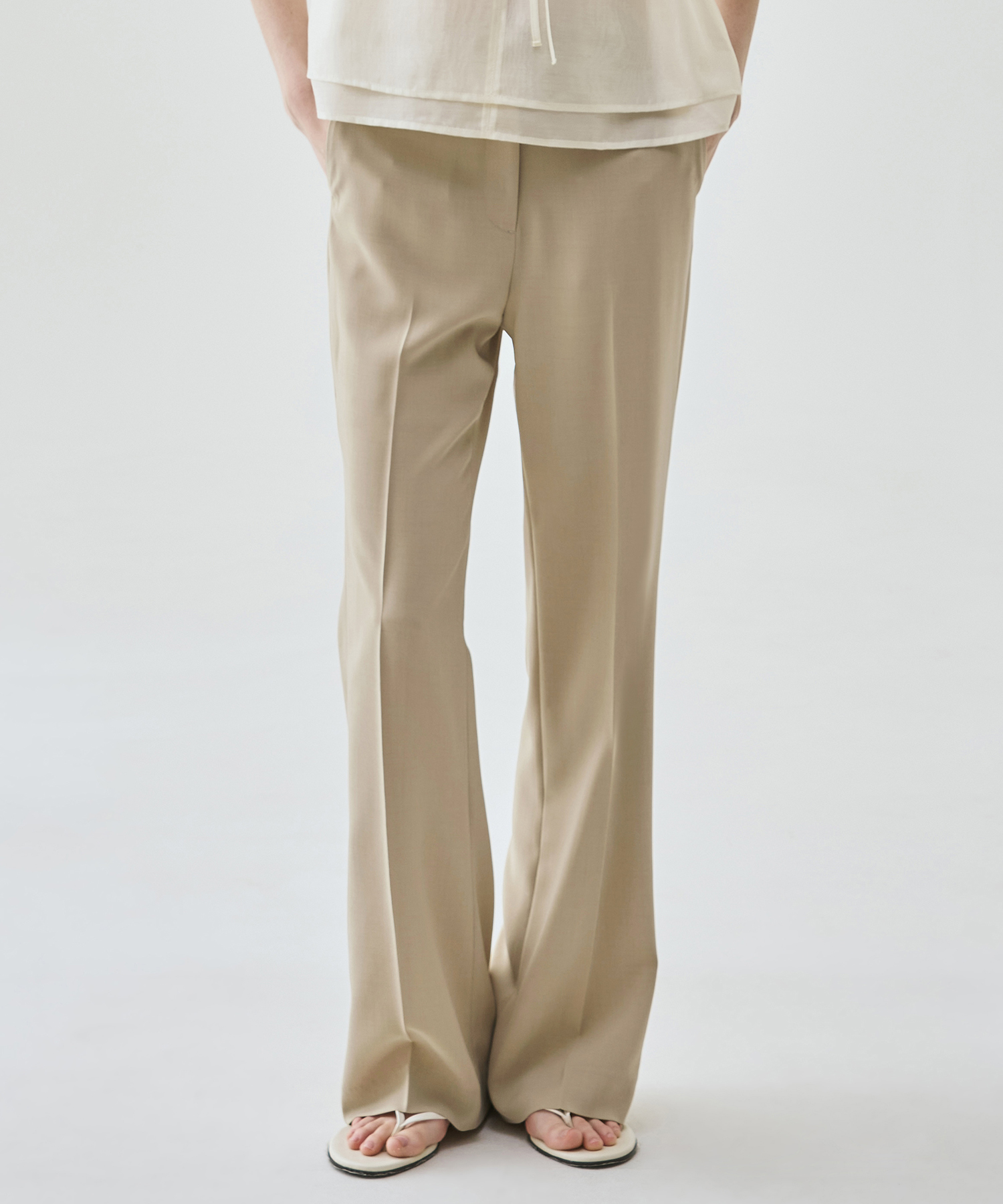 SUMMER SLIM BOOTS CUT SLACKS [чёрный]