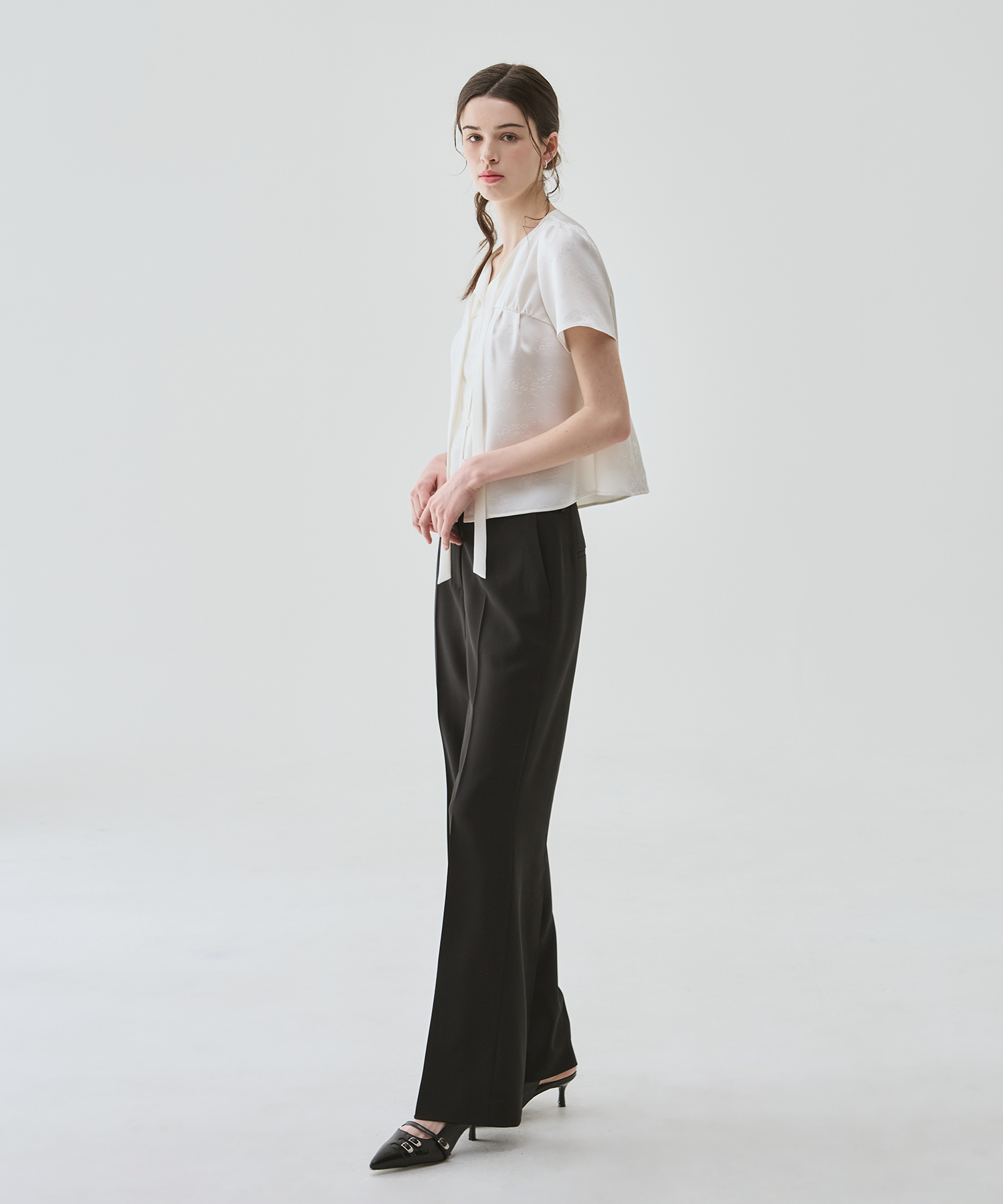 SUMMER SLIM BOOTS CUT SLACKS [чёрный]