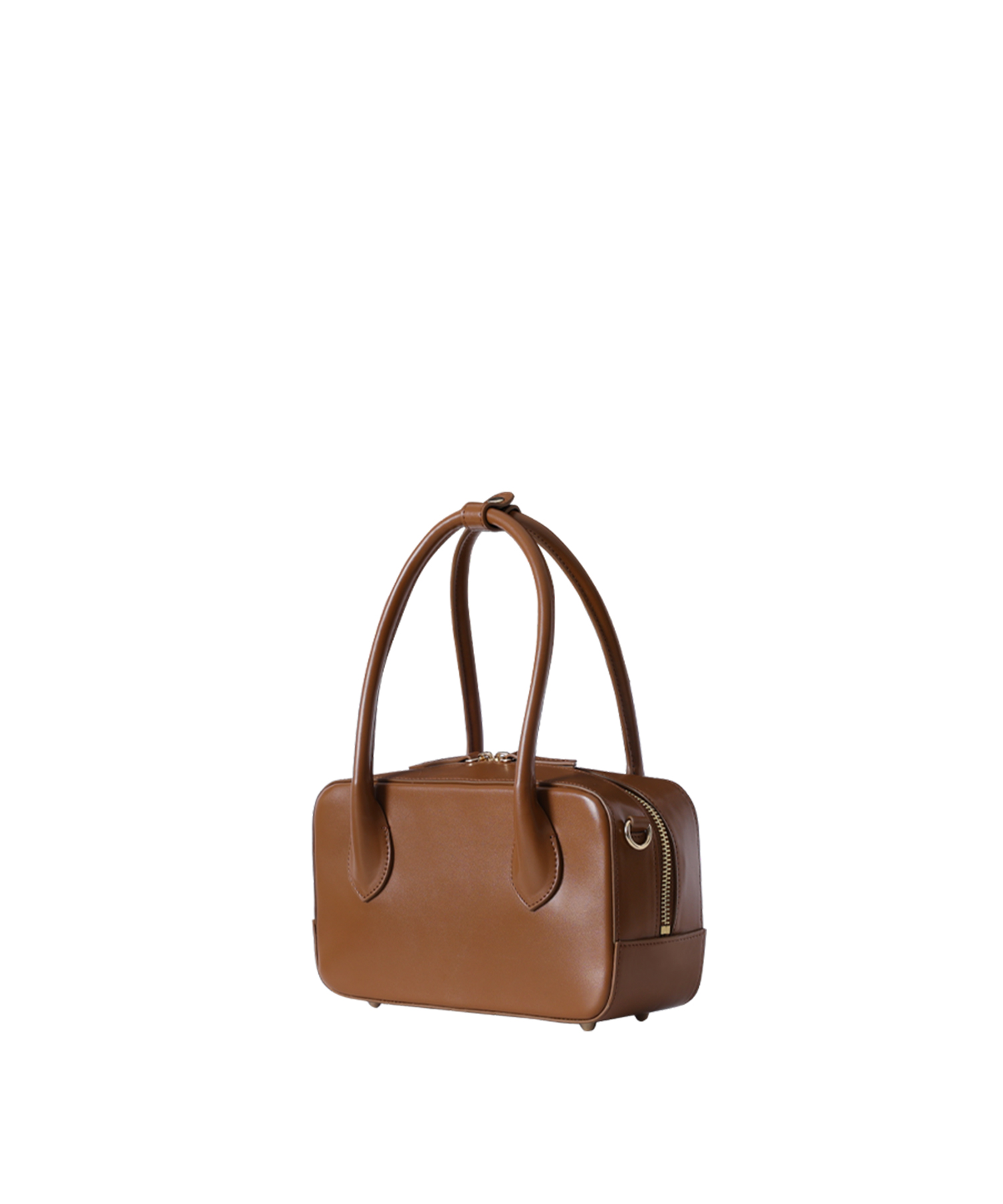 BREE BOWLING TOTE AND CROSS BAG BROWN