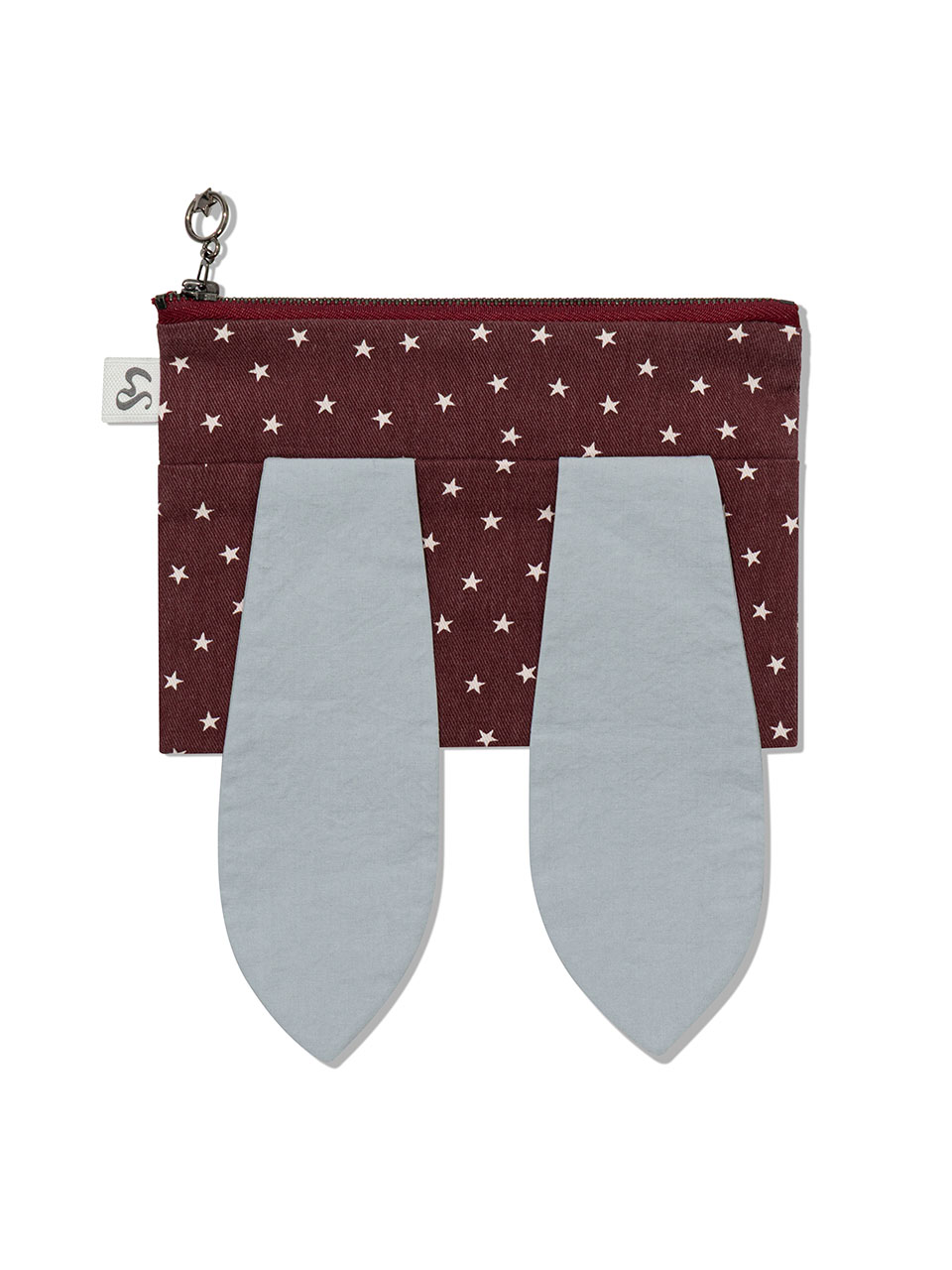 RABBIT STAR POUCH(BURGUNDY)