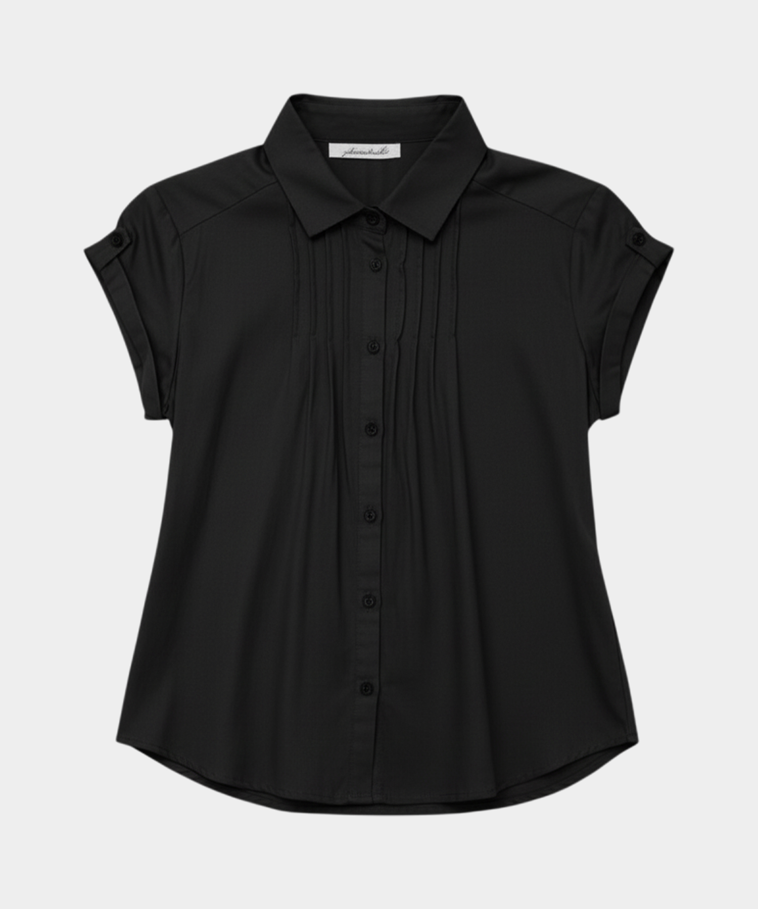 Базовая хлопковая рубашка с подворотами и защипами, 3 COLOR