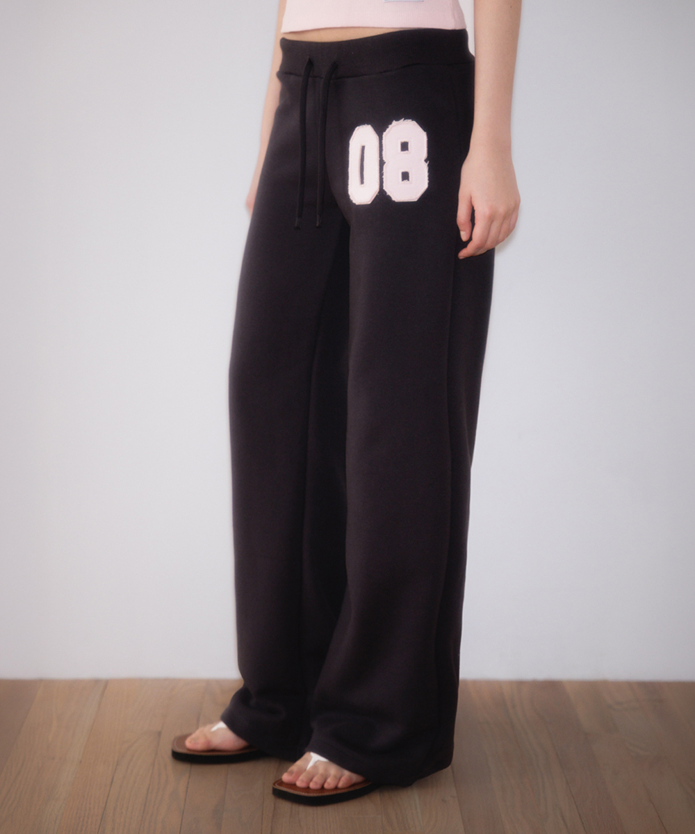 Patchwork Bootcut Sweatpants [уголь]