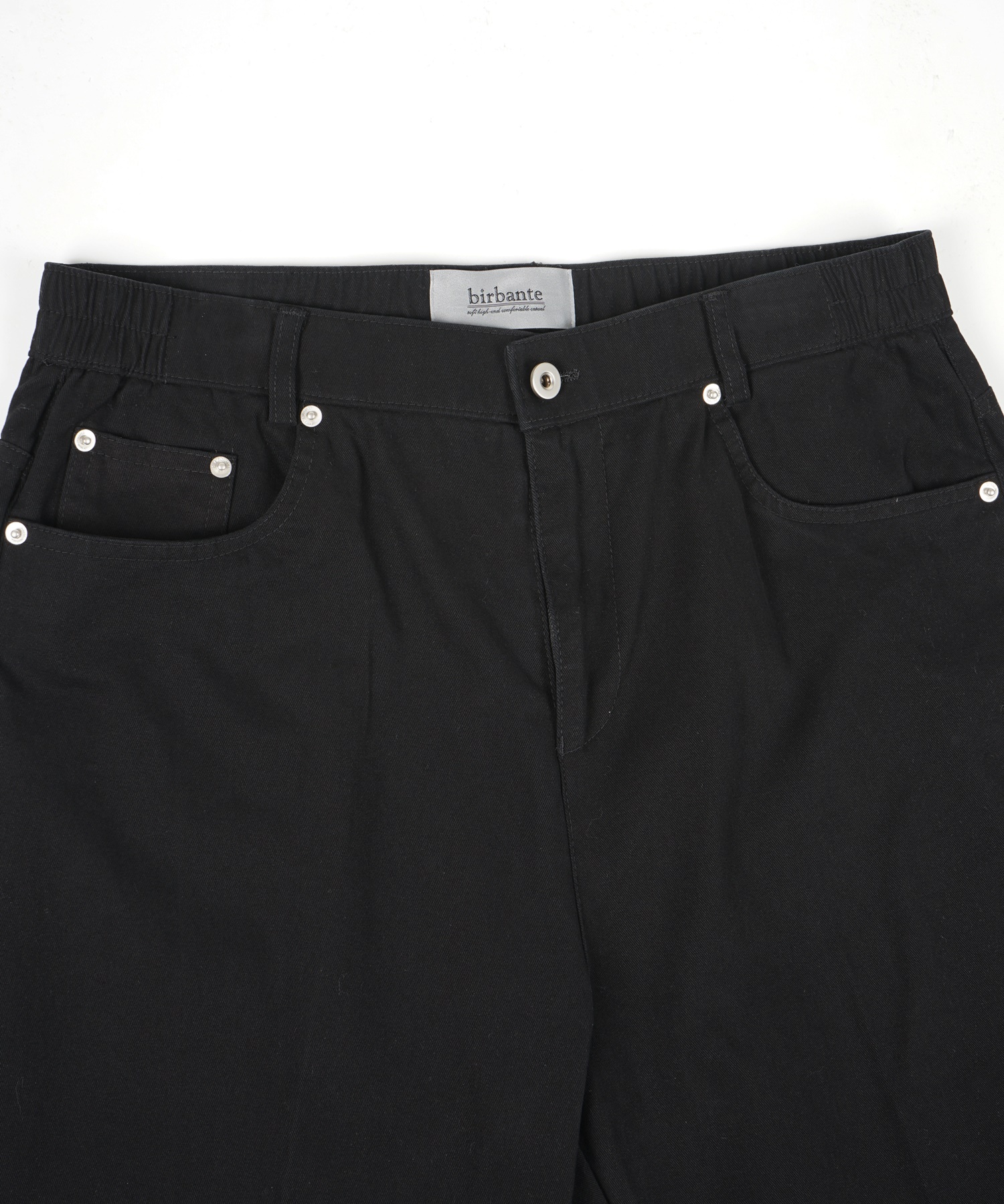 Center Crease C.L.Fit бандажные чино брюки - Black