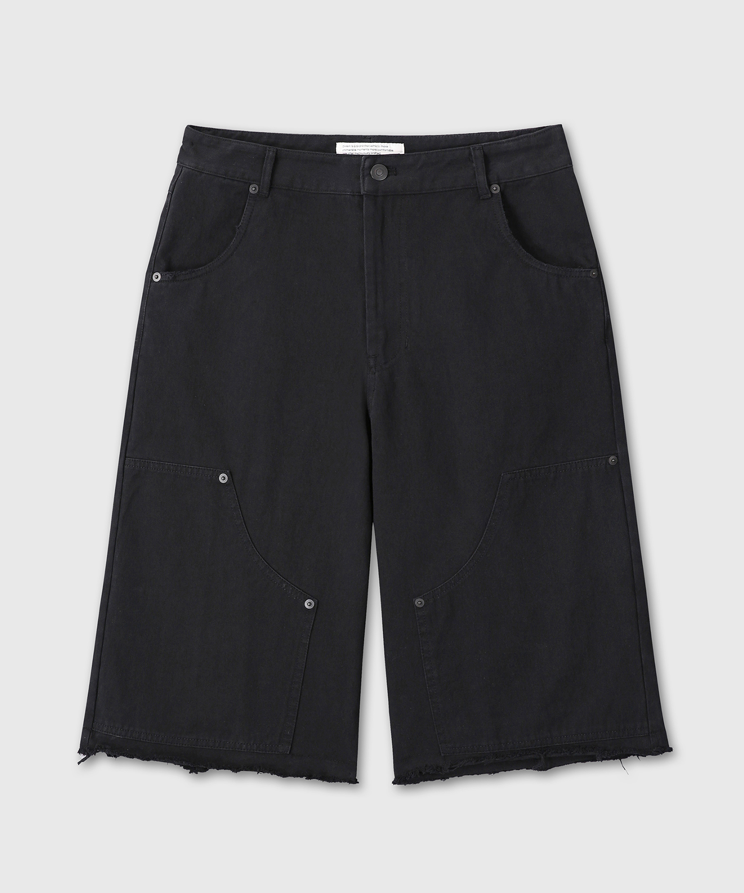 WASHED COTTON BERMUDA брюки (черный)