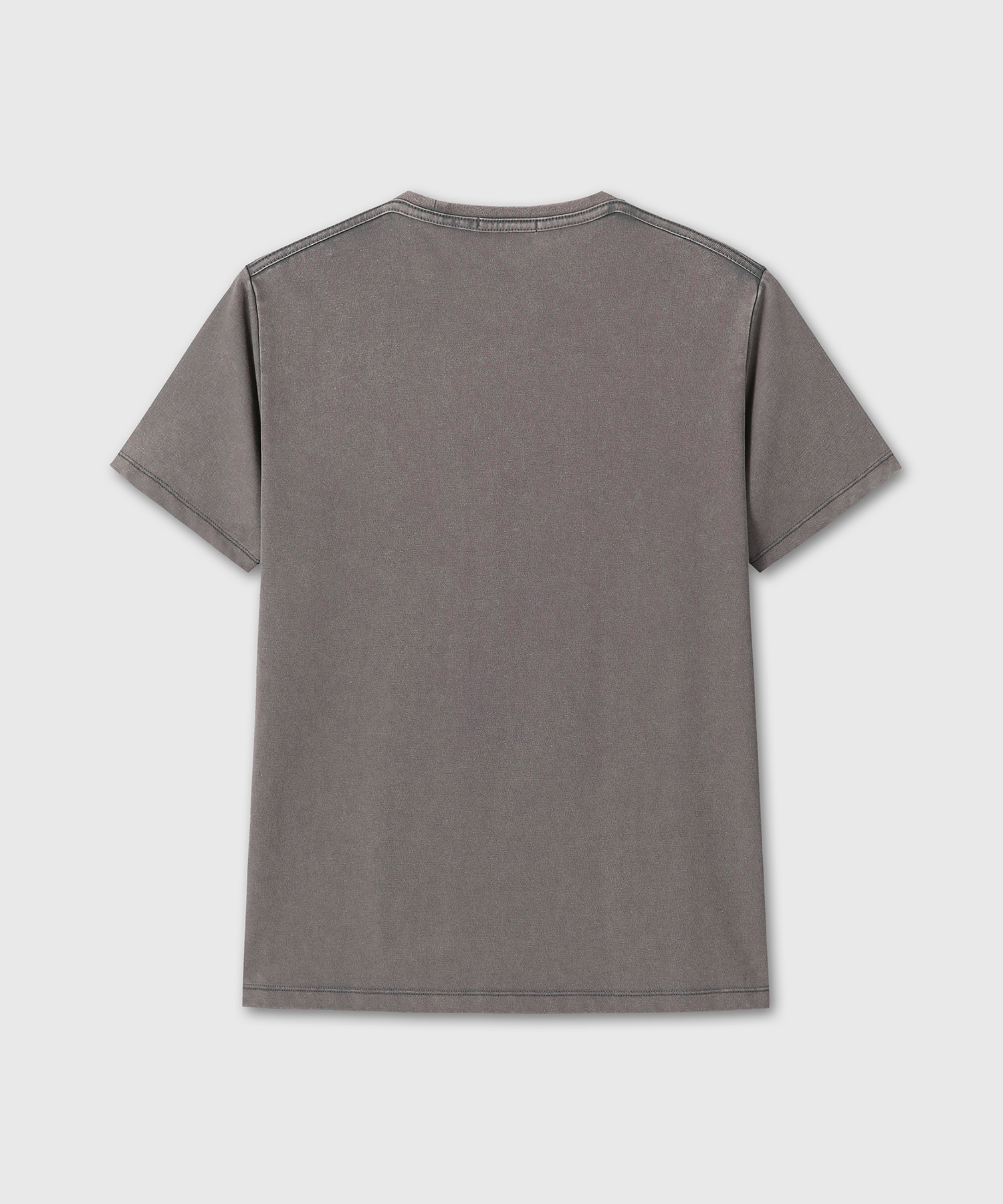 WASHED REGUALR FIT T-SHIRTS (CHARCOAL)