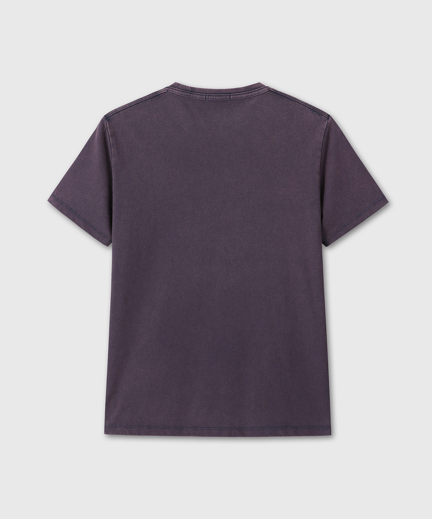WASHED REGULAR FIT T-SHIRTS (DARK PURPLE)