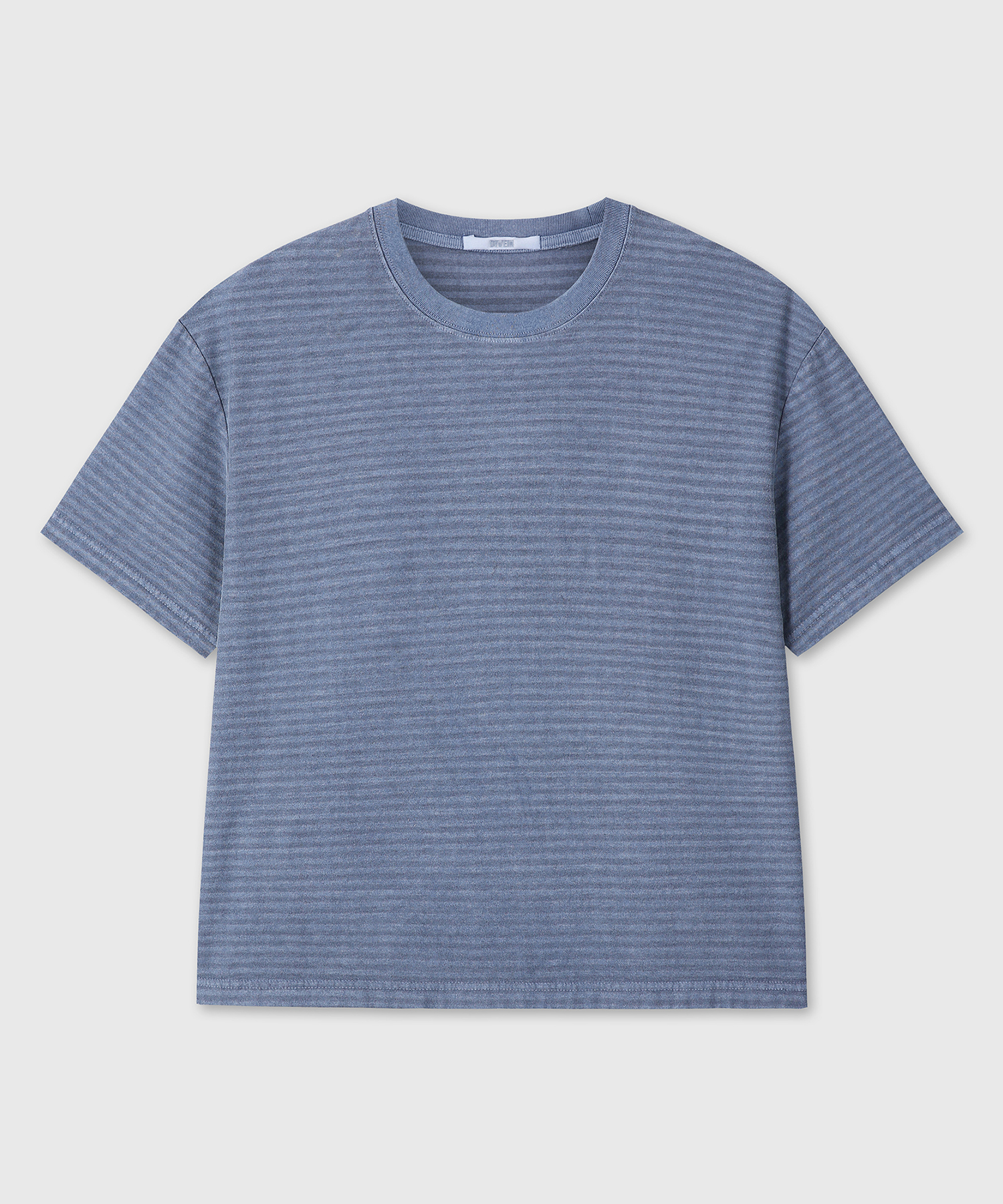 DYED полоска COTTON T-рубашка (синий)